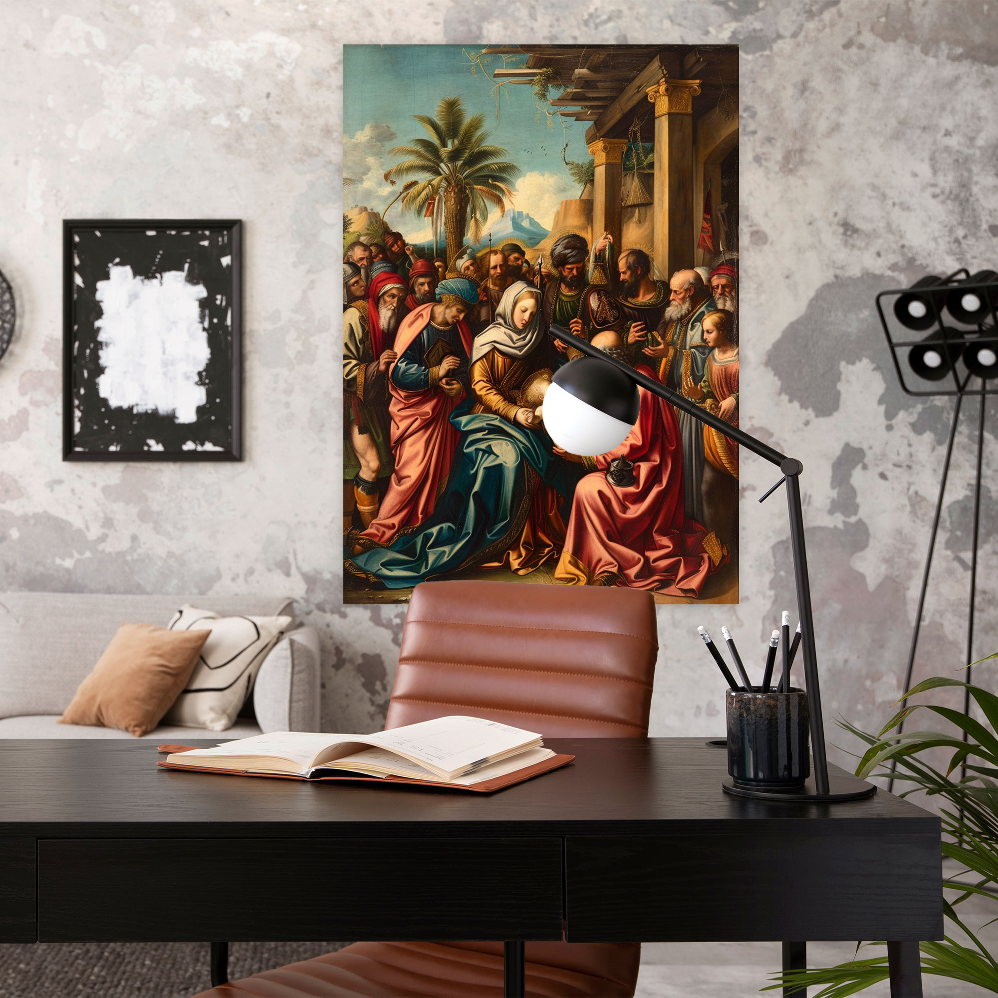 Adoration Of The Magi Wall Art - Raffaello Sanzio, Canvas Wall Art, Home Decoration, Wall Art