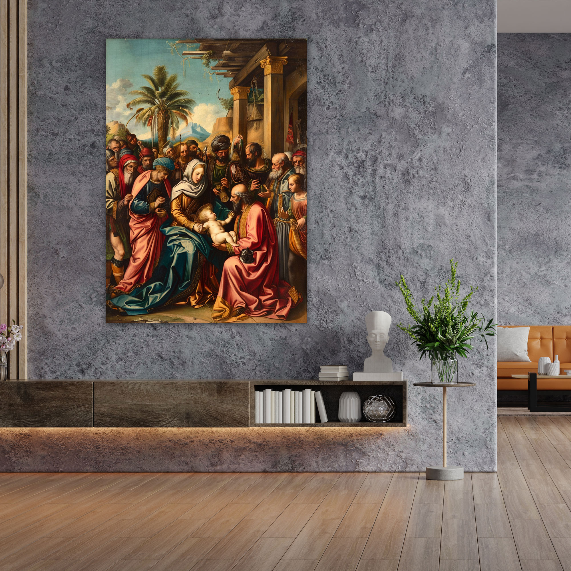 Adoration Of The Magi Wall Art - Raffaello Sanzio, Canvas Wall Art, Home Decoration, Wall Art