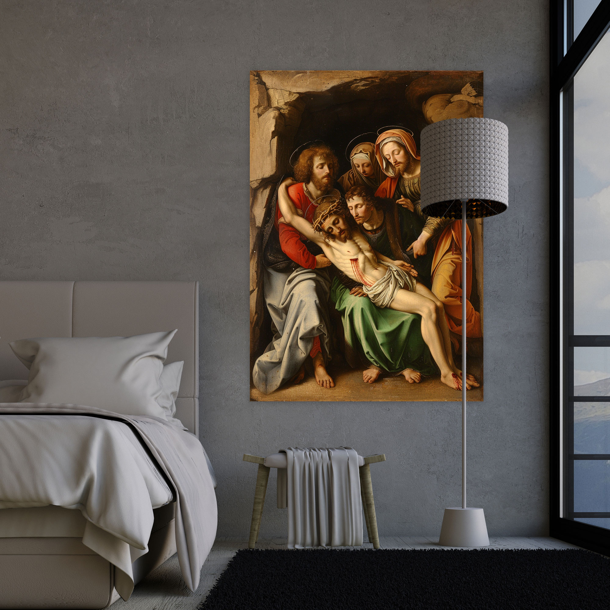 Entombment Of Christ Canvas Print - Raffaello Sanzio, Canvas Print, Wall Decoration, Canvas