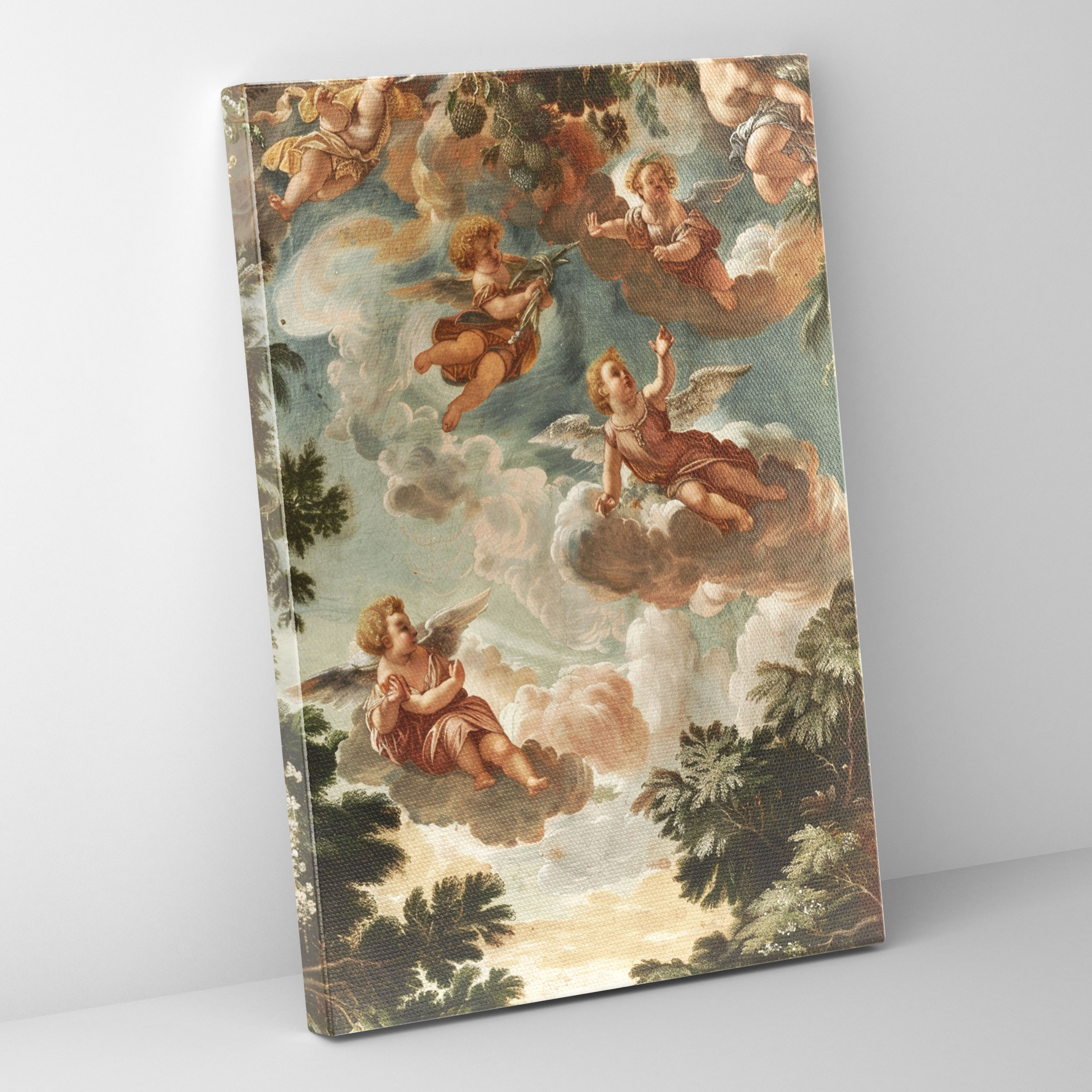 Heavenly Angels Raffaello Sanzio Wall Art - Raffaello Sanzio, Canvas, Wall Art, Canvas Wall Art