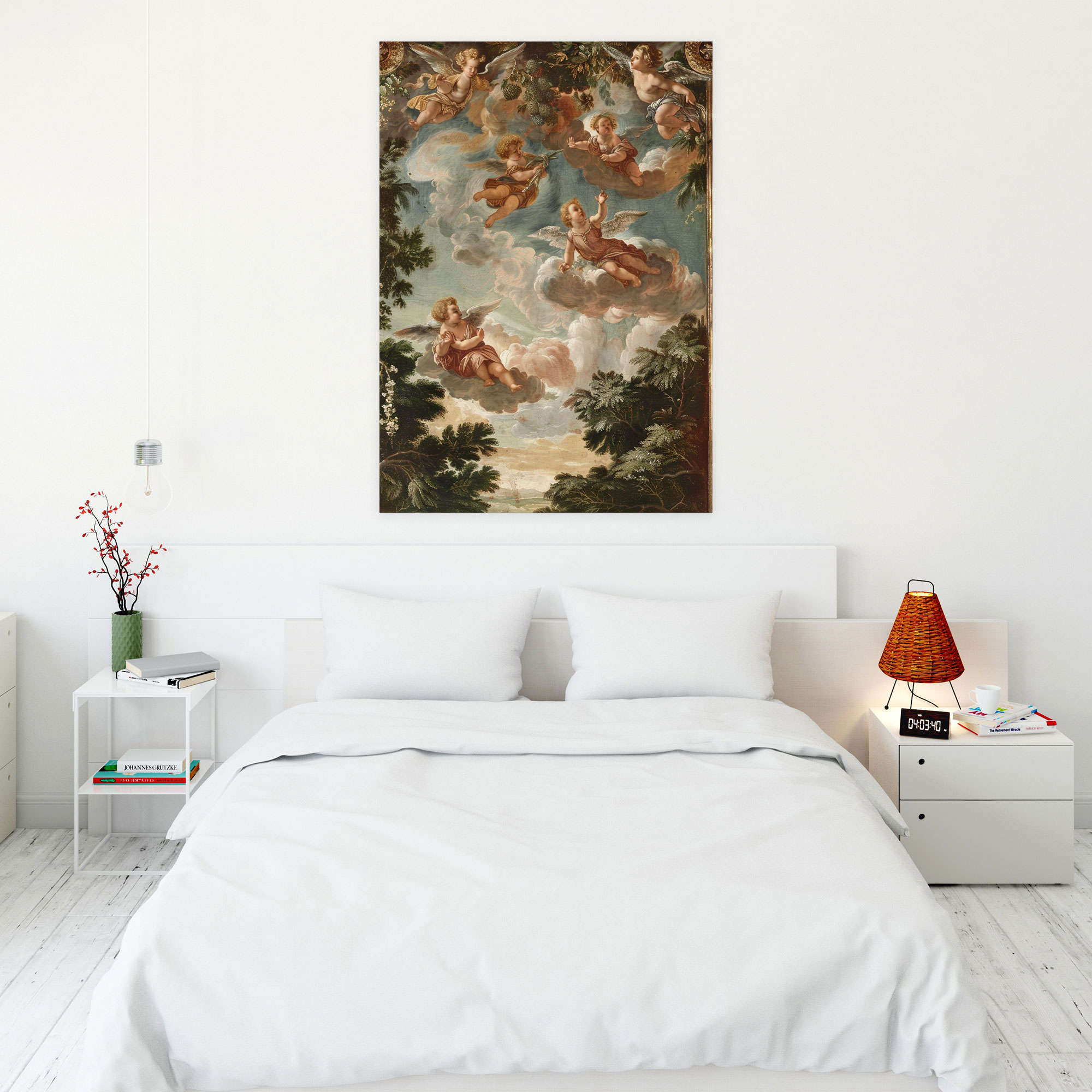 Heavenly Angels Raffaello Sanzio Wall Art - Raffaello Sanzio, Canvas, Wall Art, Canvas Wall Art
