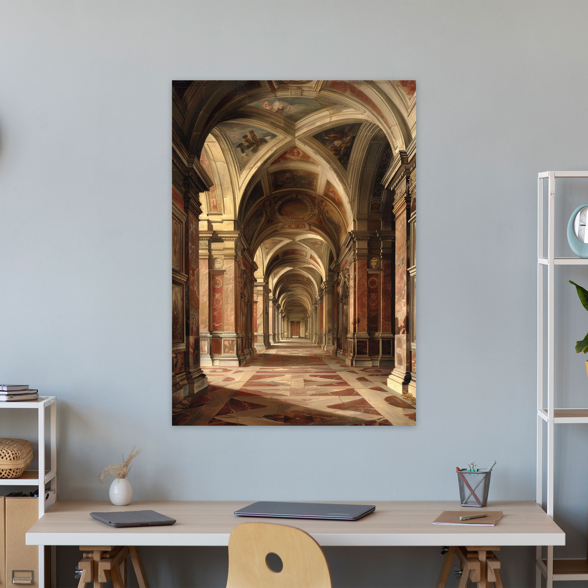 Classical Architecture Raffaello Sanzio Canvas Print - Raffaello Sanzio, Wall Decoration, Canvas Print, Home Decoration