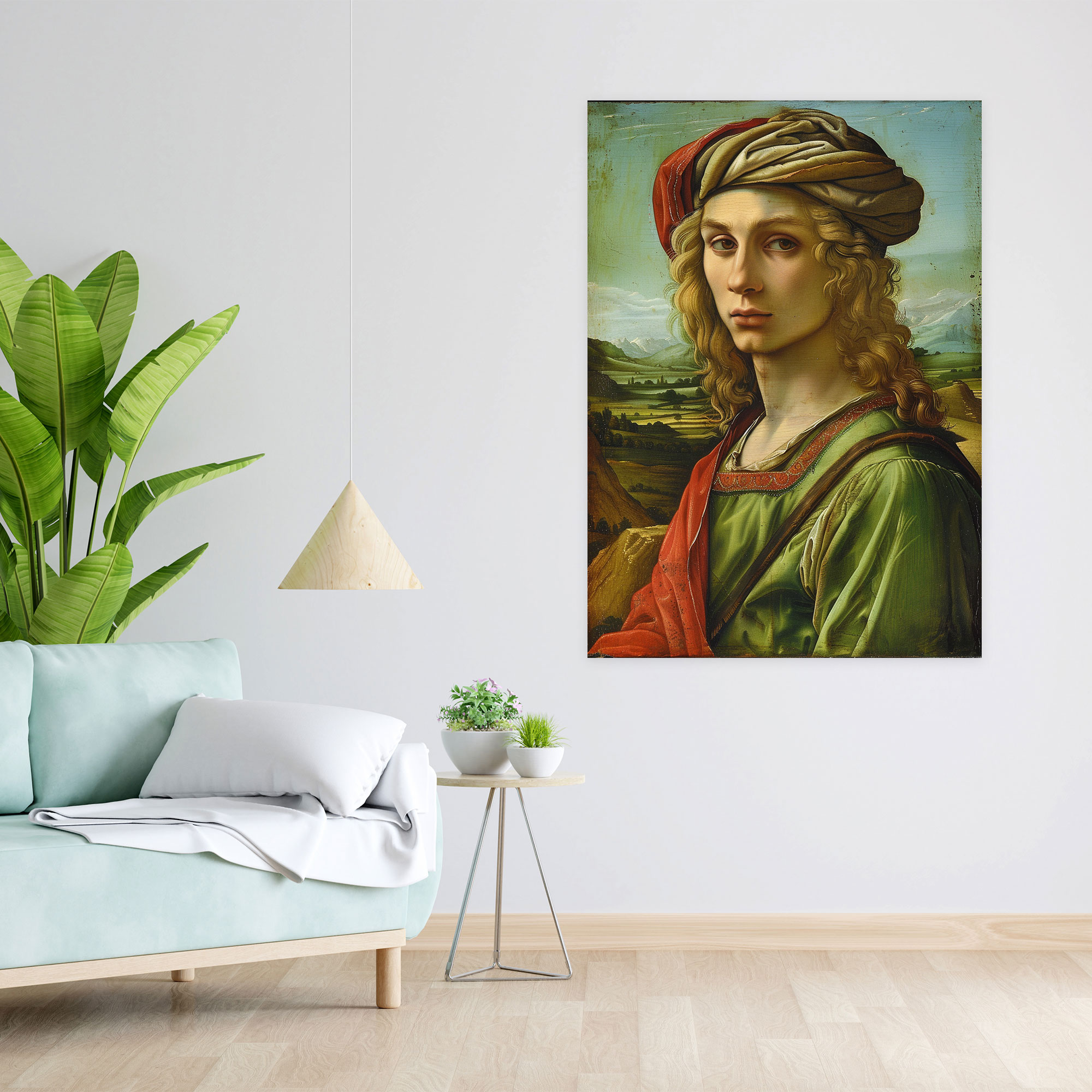 Raffaello Sanzio Portre Kanvas Tablo - Genç Bir Adam Portresi - Ev Dekorasyonu için Raffaello Sanzio Kanvas Tablo
