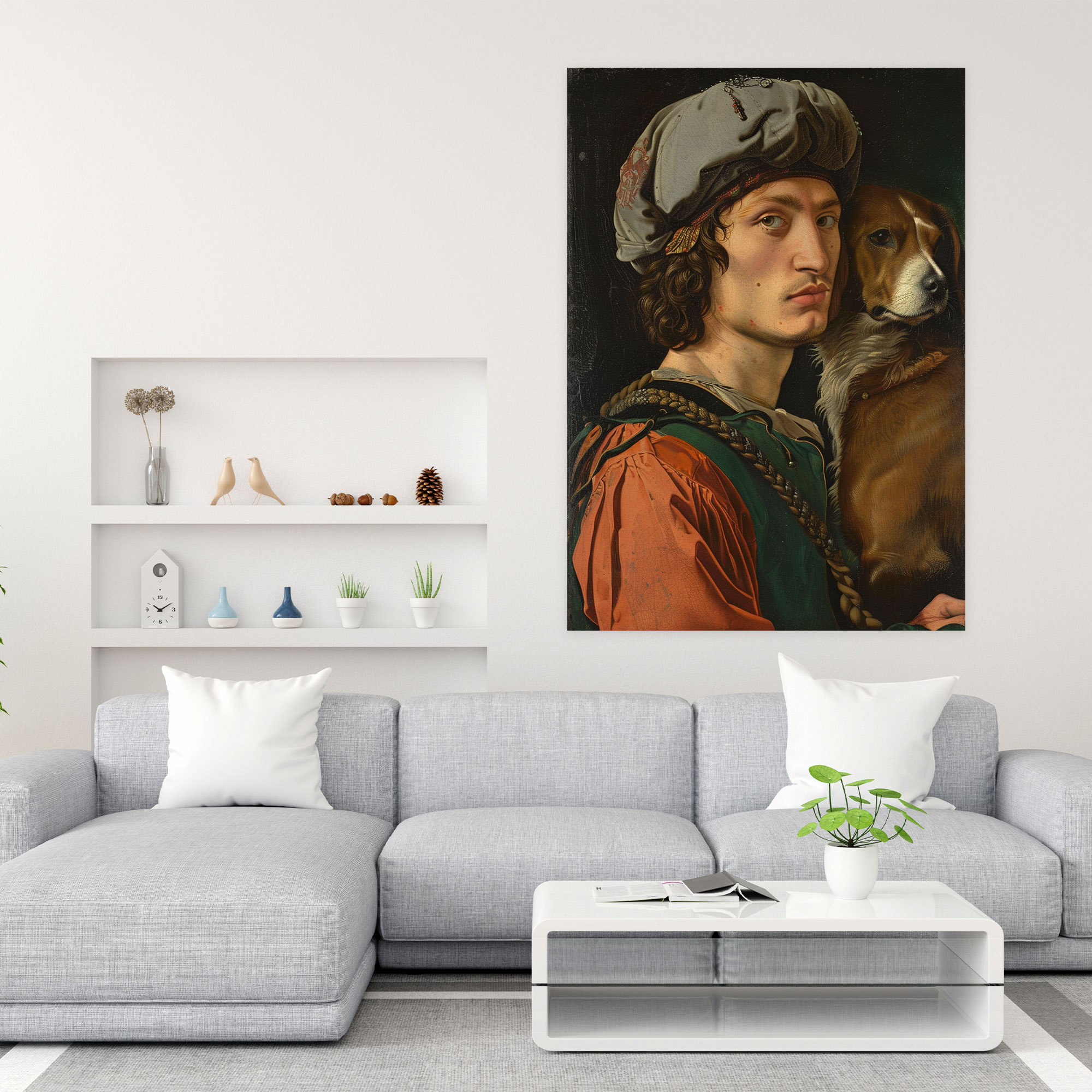 Raffaello Sanzio Canvas Print - Self-Portrait With A Friend - Raffaello Sanzio, Home Decoration, Canvas, Canvas Print