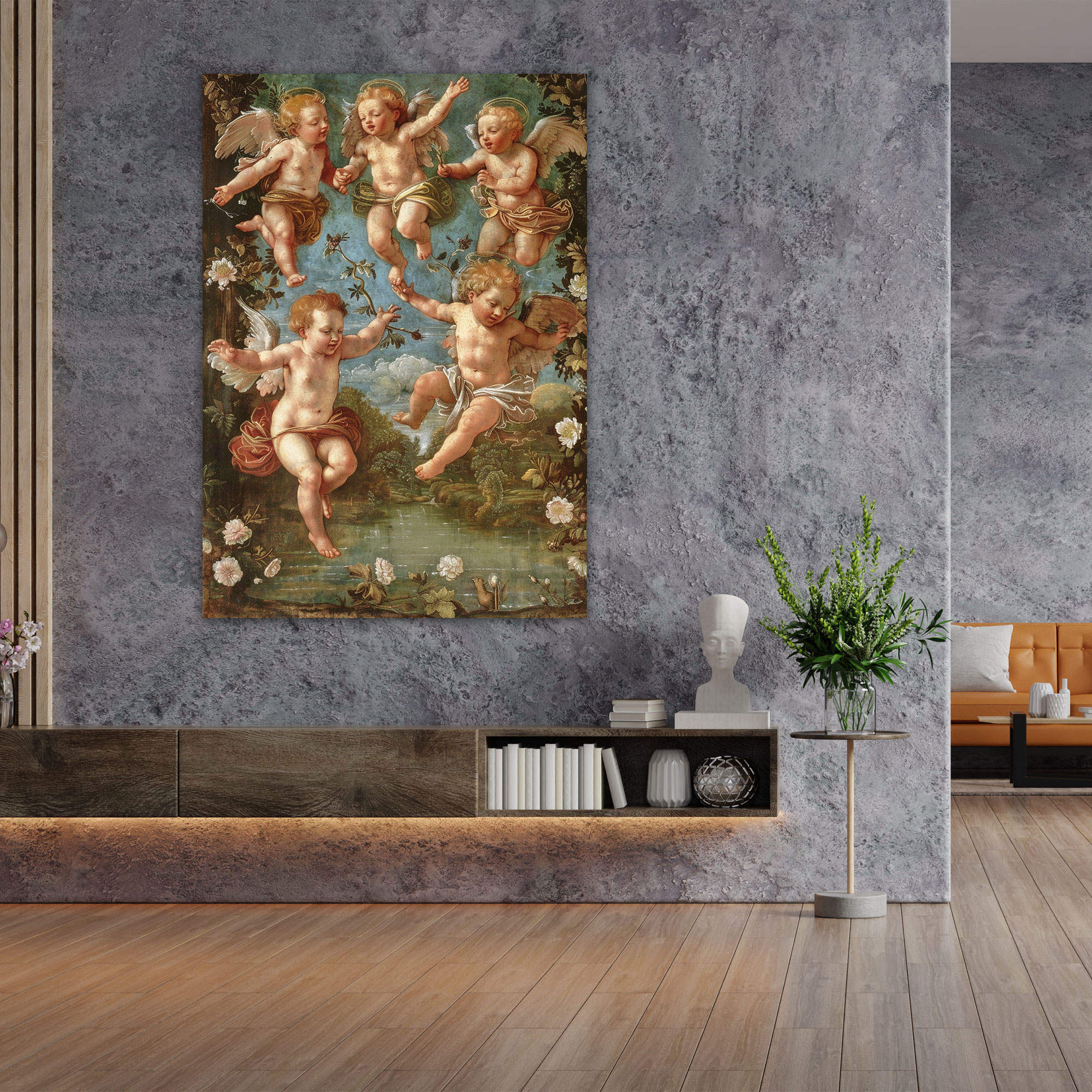 Raffaello Sanzio Cherubs Canvas Print - Raffaello Sanzio, Canvas, Wall Decoration, Canvas Wall Art