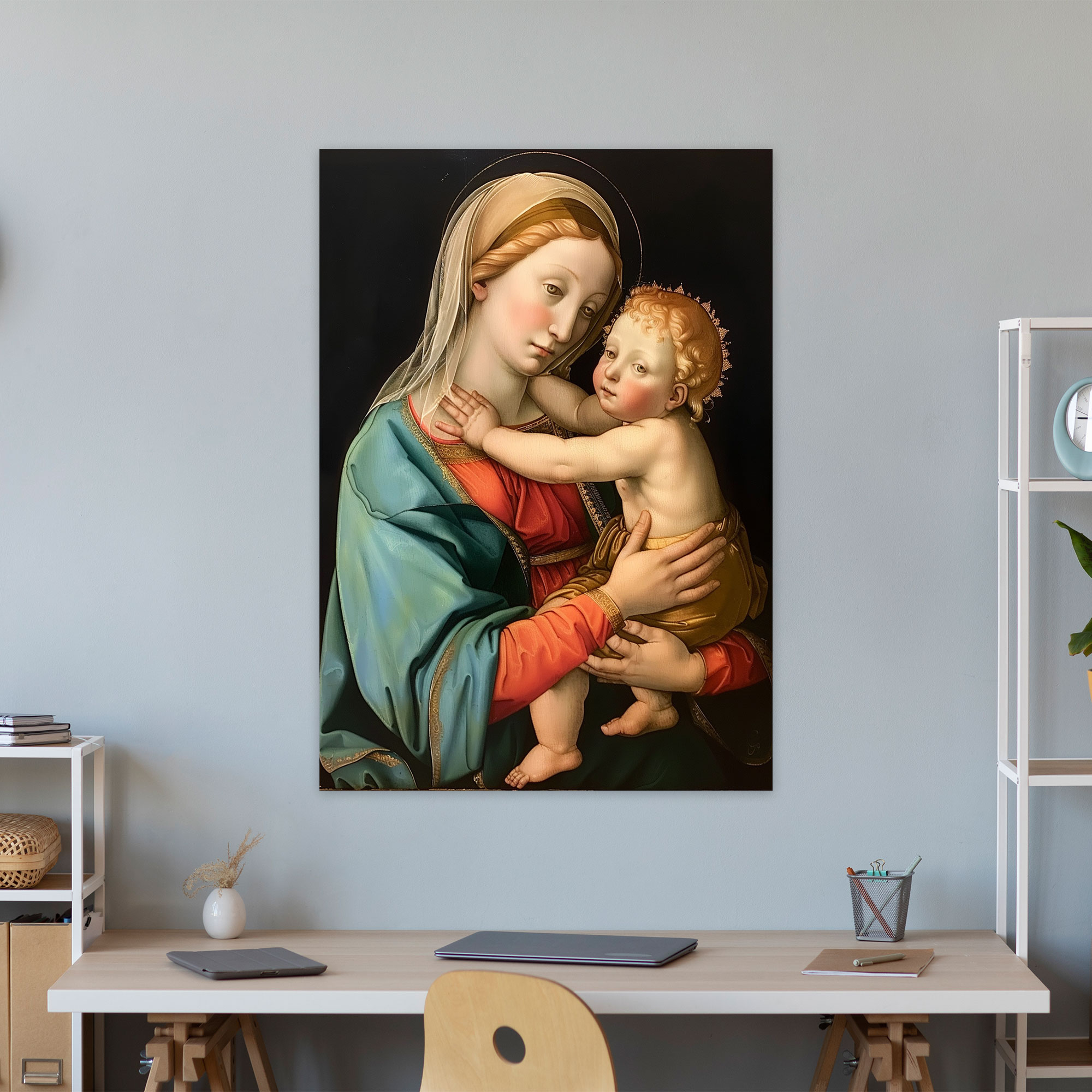 Madonna And Child Canvas Print By Raffaello Sanzio - Raffaello Sanzio, Wall Art, Canvas Print, Home Decoration