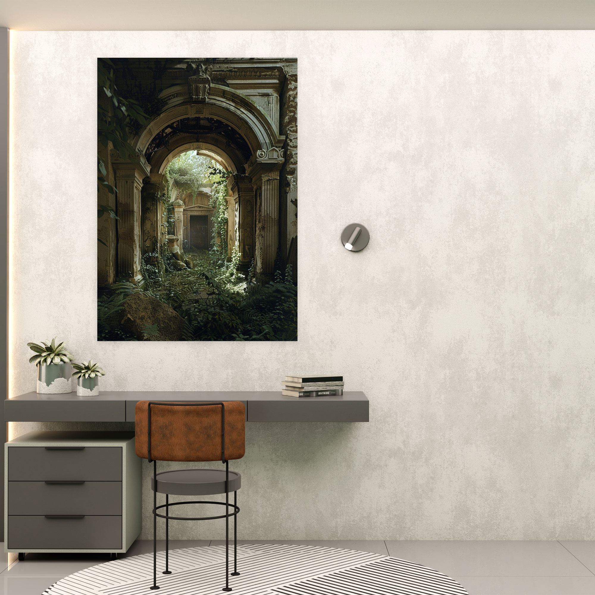 Roman Ruins Canvas Wall Art In Raffaello Sanzio Style - Raffaello Sanzio, Wall Art, Canvas Wall Art, Canvas