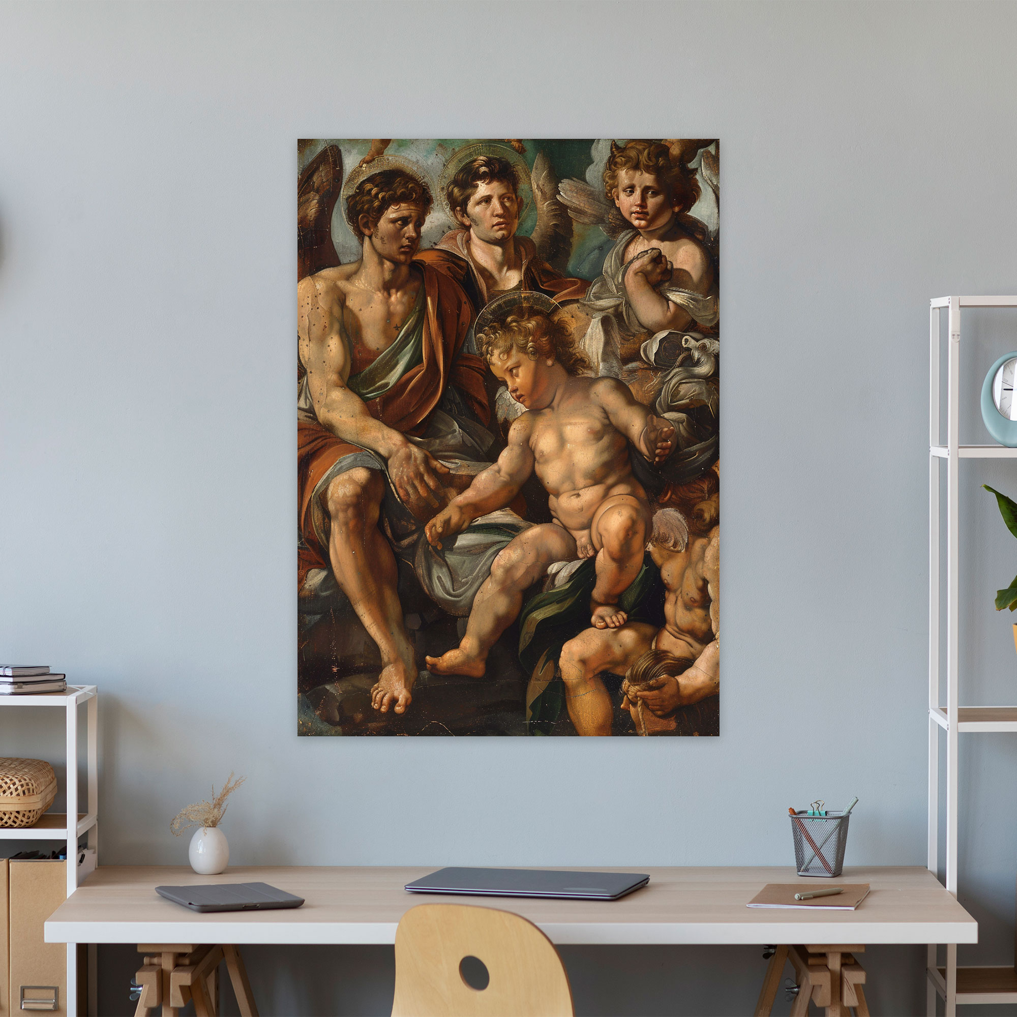 Symbolic Figures Canvas Print Inspired By Raffaello Sanzio - Raffaello Sanzio, Canvas Wall Art, Canvas, Wall Art