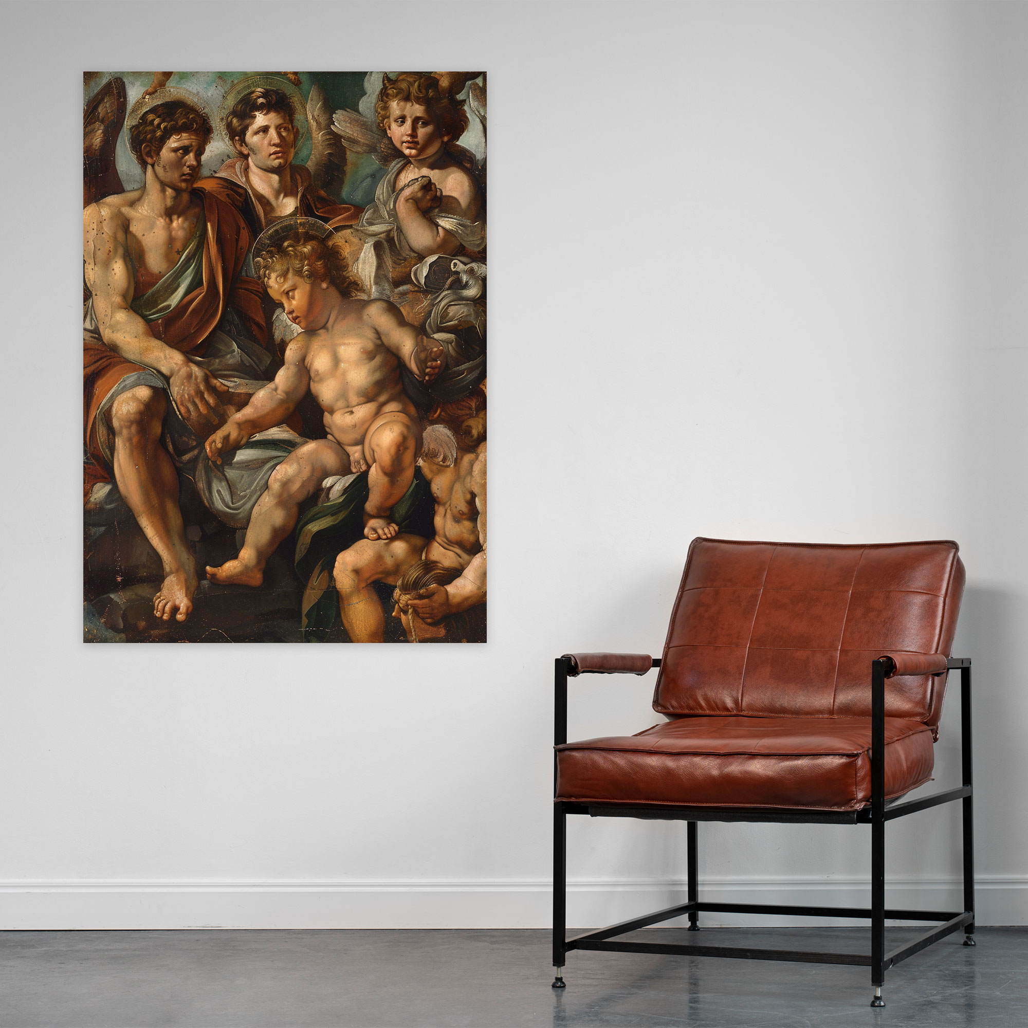 Symbolic Figures Canvas Print Inspired By Raffaello Sanzio - Raffaello Sanzio, Canvas Wall Art, Canvas, Wall Art