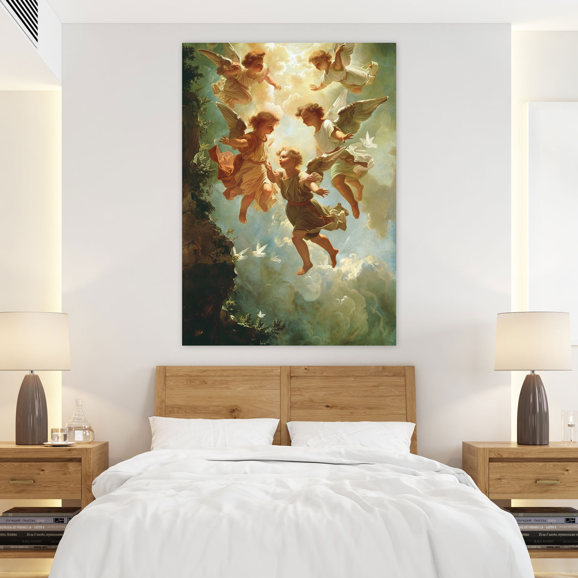 Raffaello Sanzio Angels Canvas Print - Raffaello Sanzio, Canvas, Wall Art, Canvas Wall Art