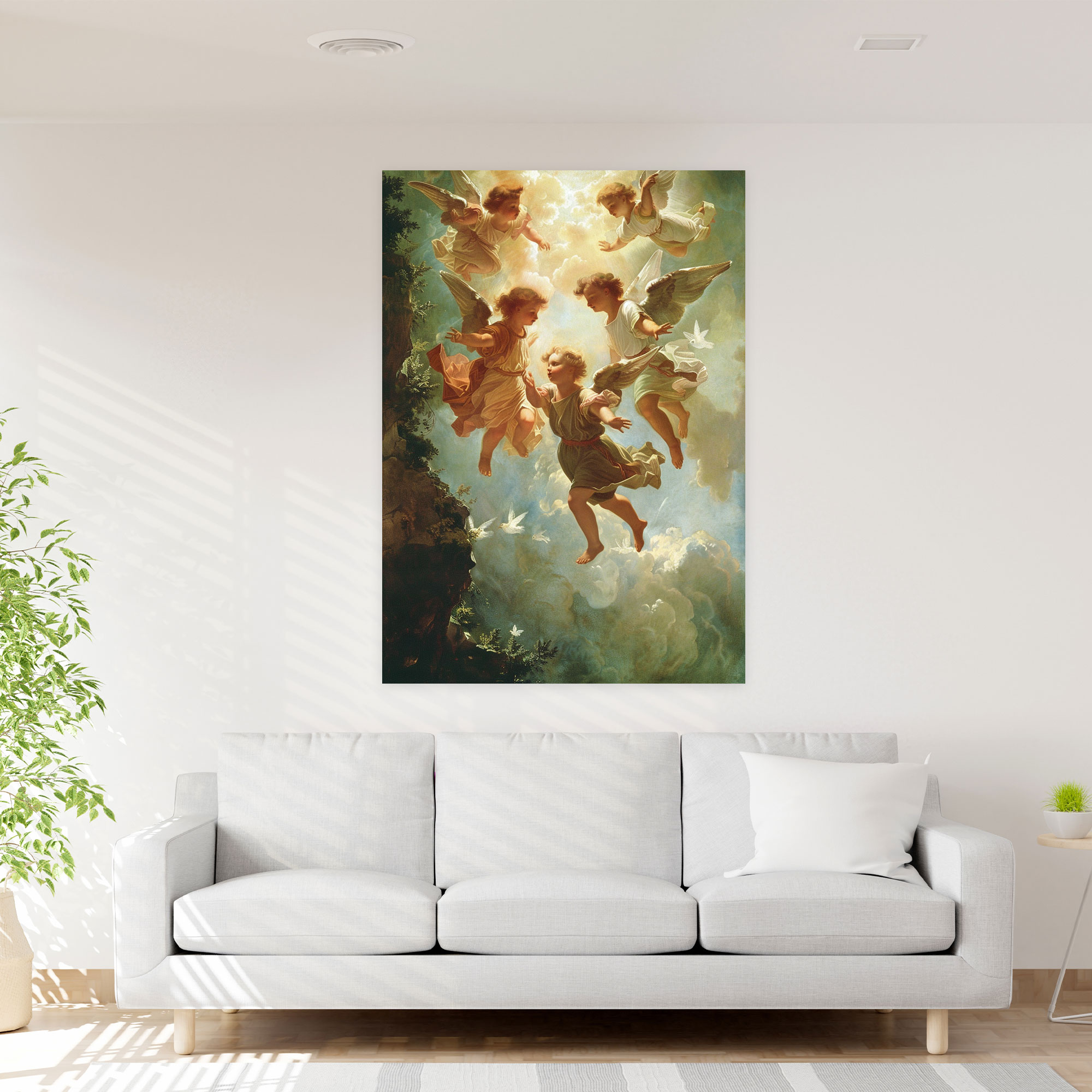 Raffaello Sanzio Angels Canvas Print - Raffaello Sanzio, Canvas, Wall Art, Canvas Wall Art