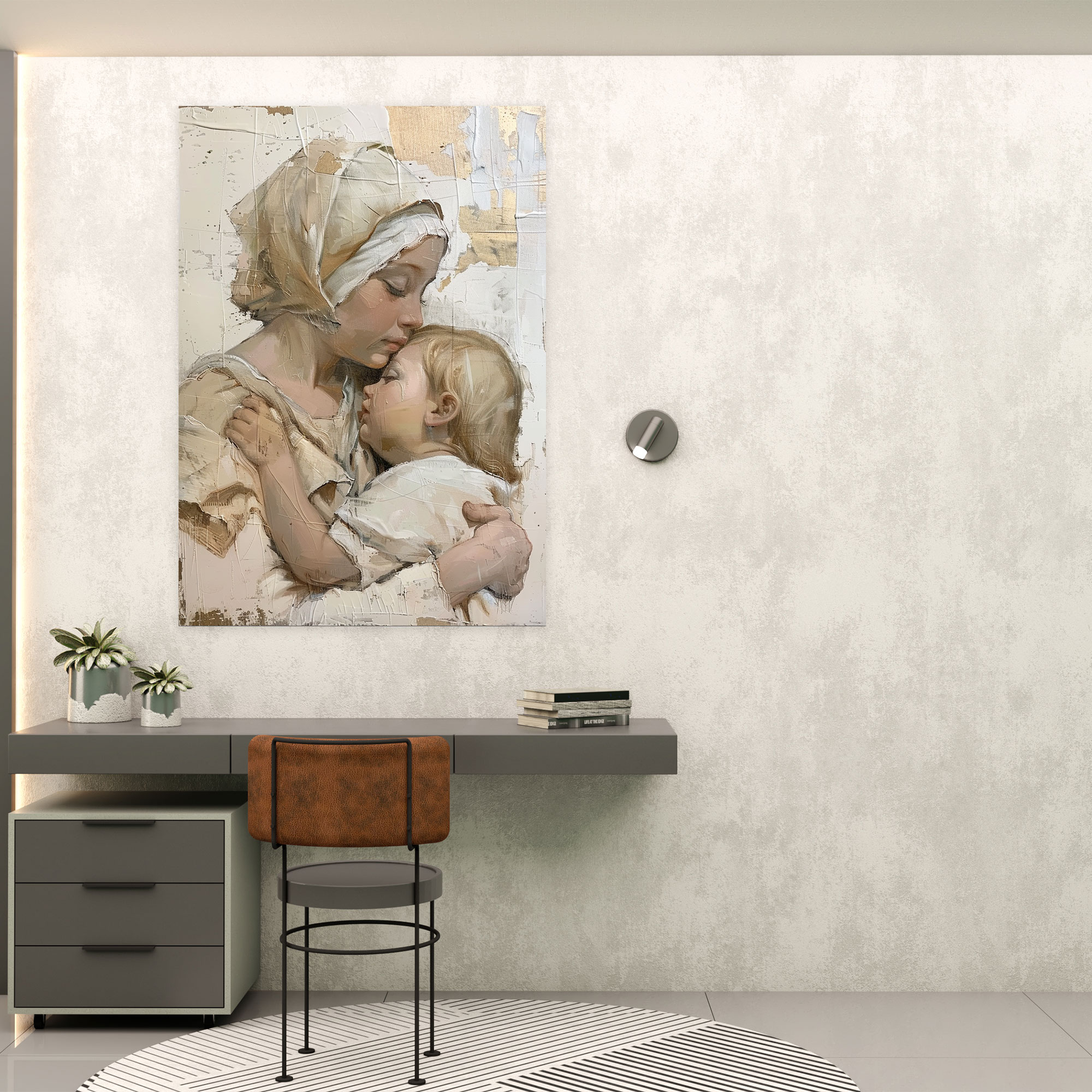 Raffaello Sanzio'nun Madonna ve Çocuk Kanvas Tablosu - Duvar Sanatı