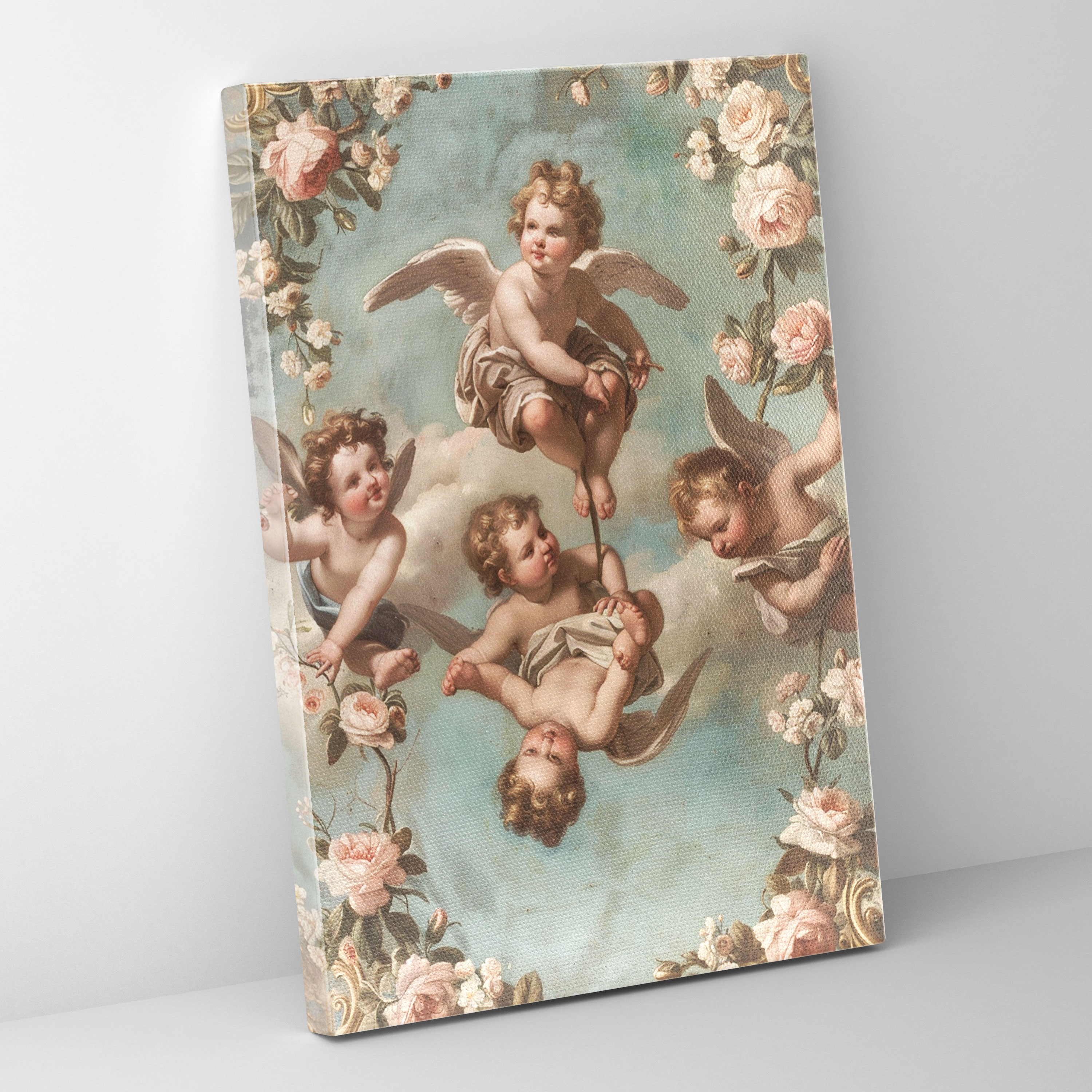 Angelic Floral Wall Art - Raffaello Sanzio, Wall Art, Raffaello Sanzio, Delicate Colors
