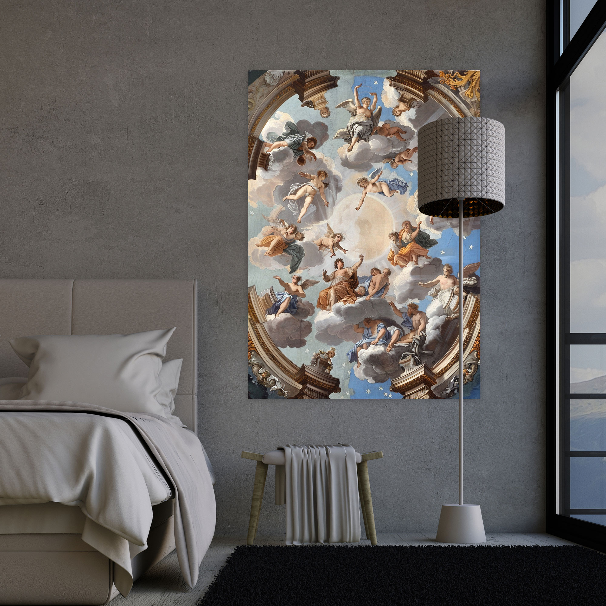 Celestial Architecture Wall Decoration - Raffaello Sanzio, Wall Decoration, Classical Architecture, Celestial Beings