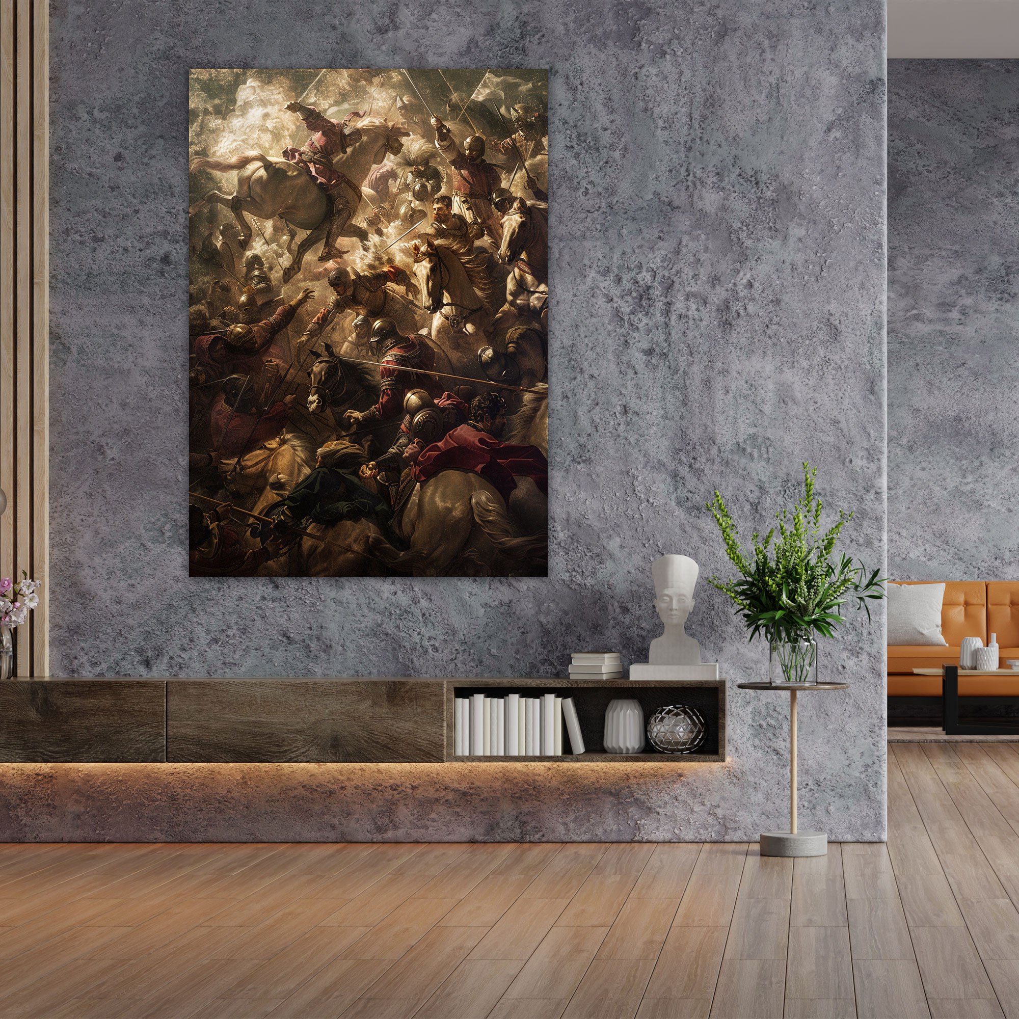 Battle Scene Wall Art - Raffaello Sanzio, Canvas, Canvas Wall Art, Raffaello Sanzio