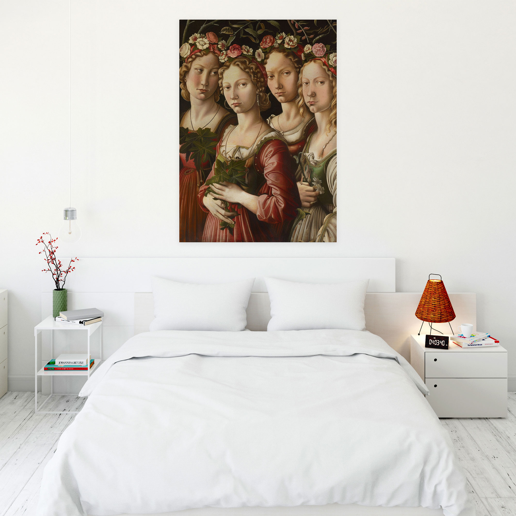 Women In Garden Canvas Print - Raffaello Sanzio, Wall Decoration, Wall Art, Canvas Wall Art