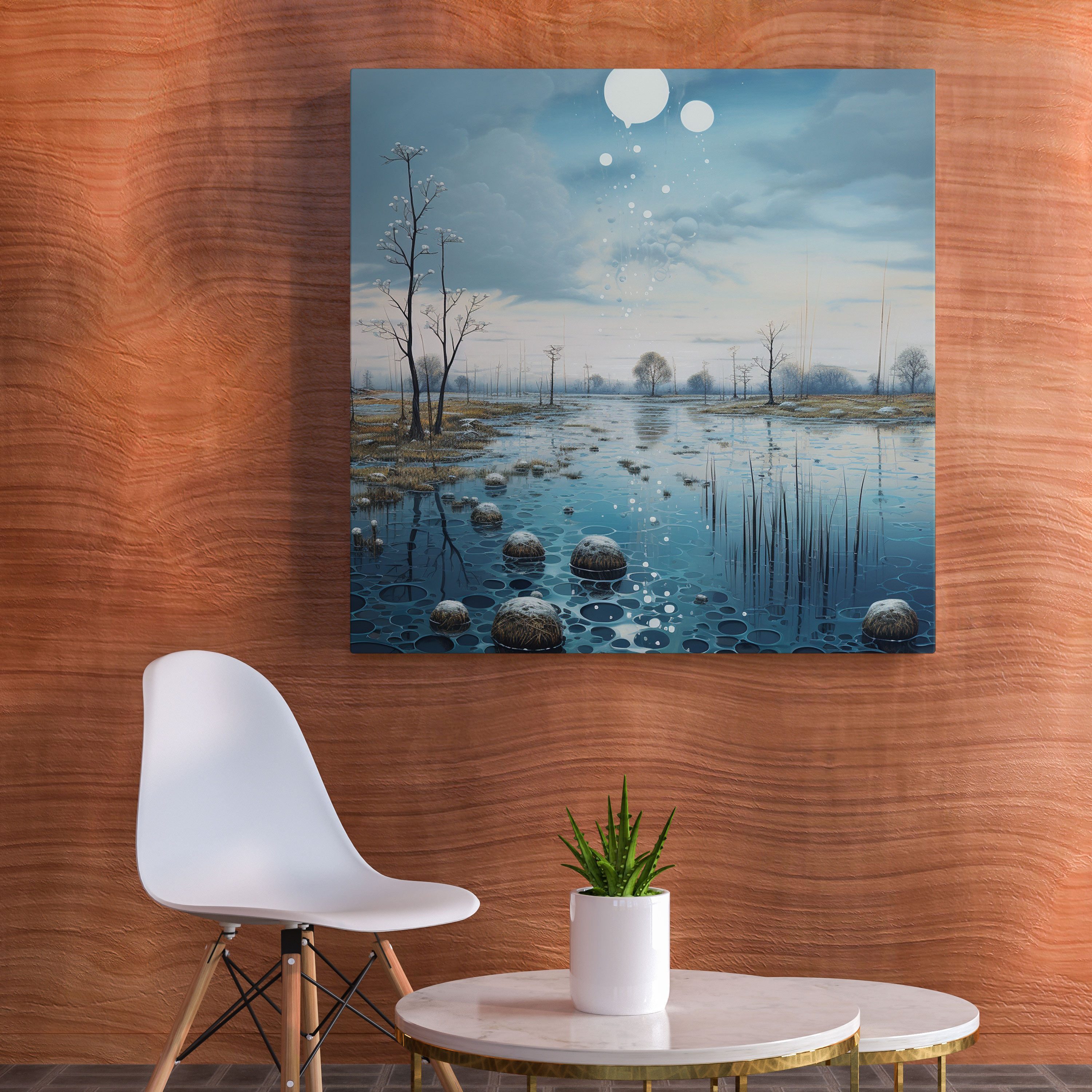 Dreamy Rain Canvas Print Wall Decoration - Rain, Rain, Wall Decoration, Canvas