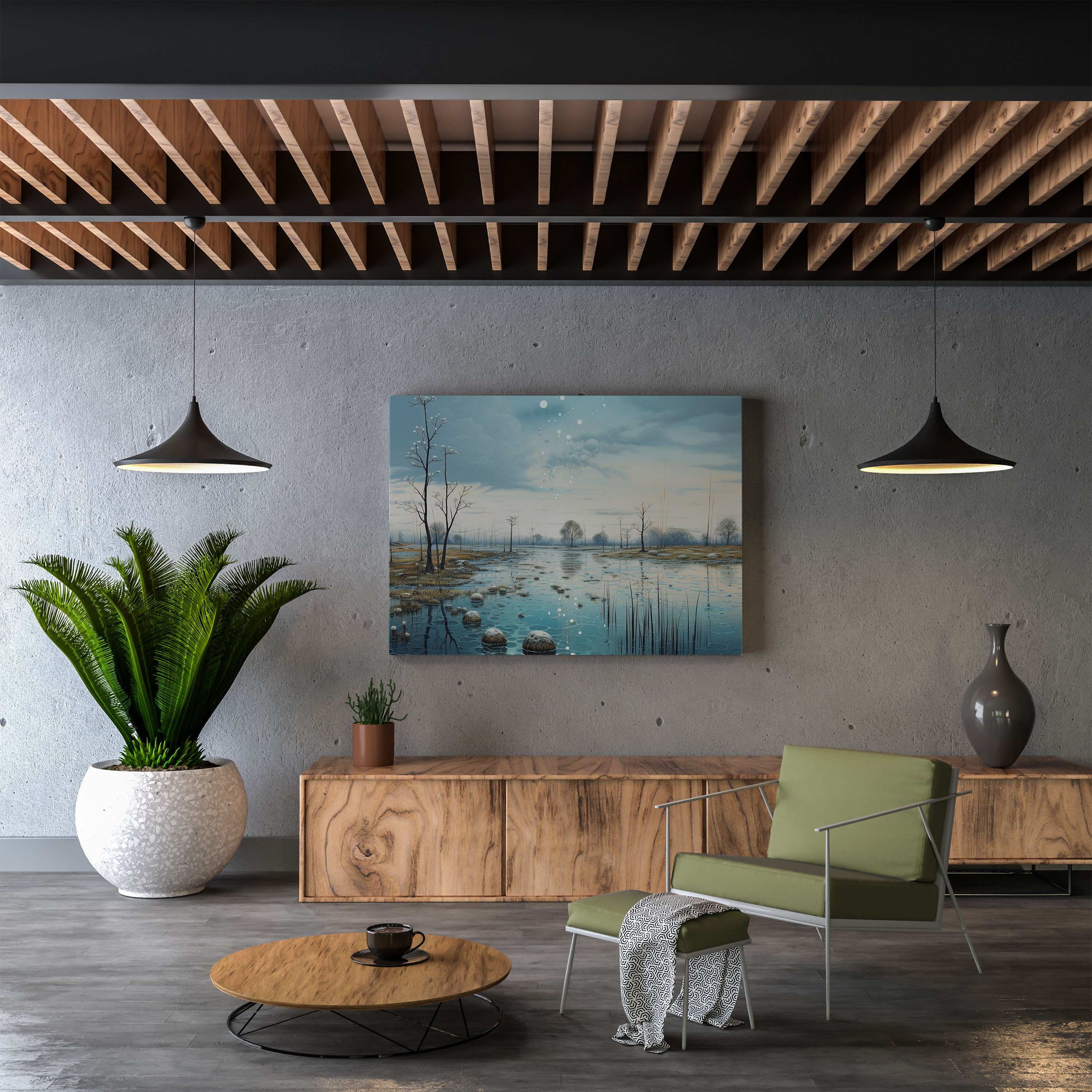 Dreamy Rain Canvas Print Wall Decoration - Rain, Rain, Wall Decoration, Canvas