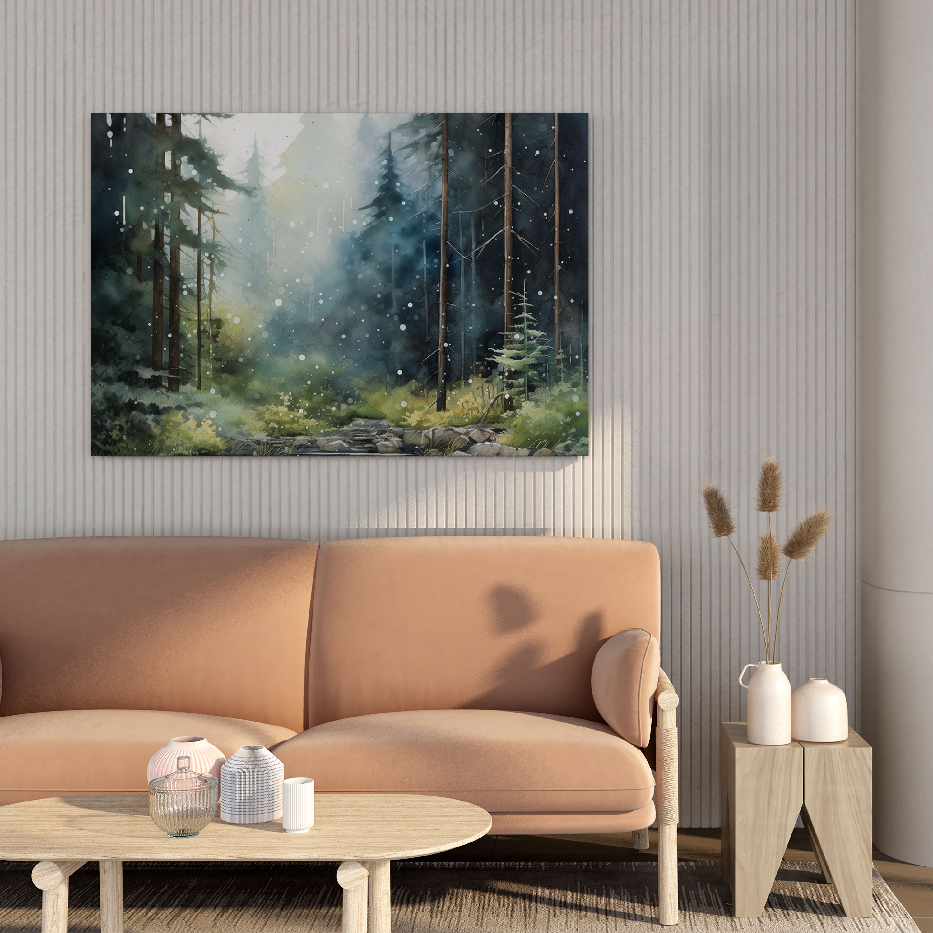 Tranquil Rainforest Canvas Print Wall Art - Rain, Canvas Wall Art, Home Decoration, Canvas Print