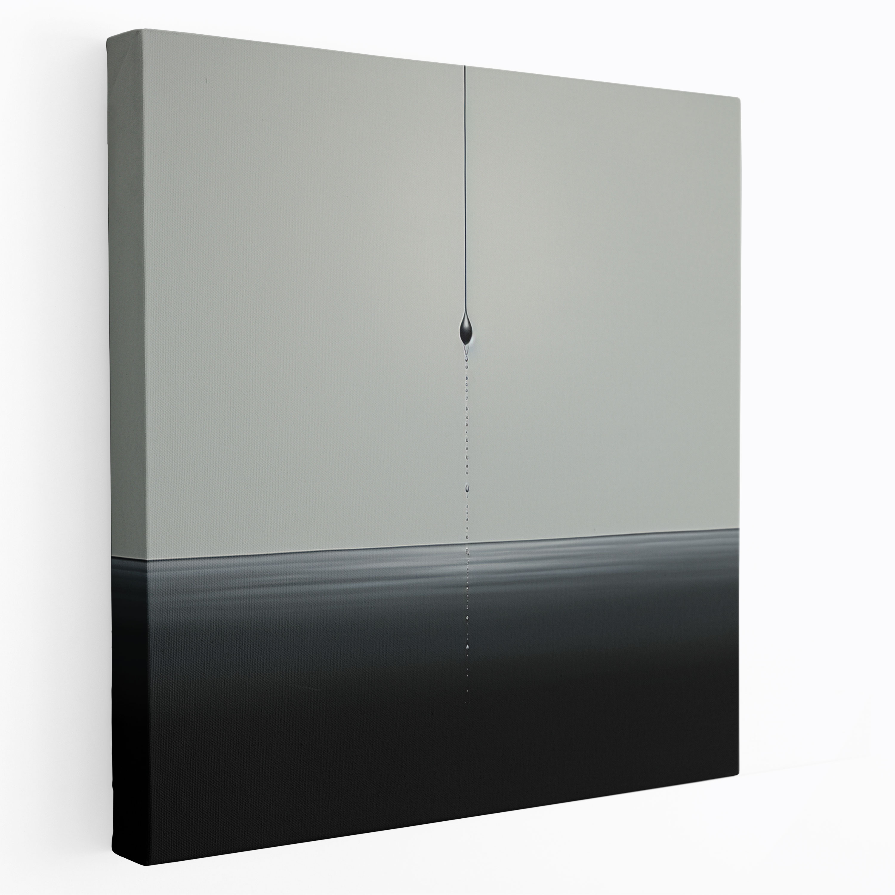 Falling Raindrop Canvas Print - Rain, Canvas Wall Art, Simplicity, Home Decoration