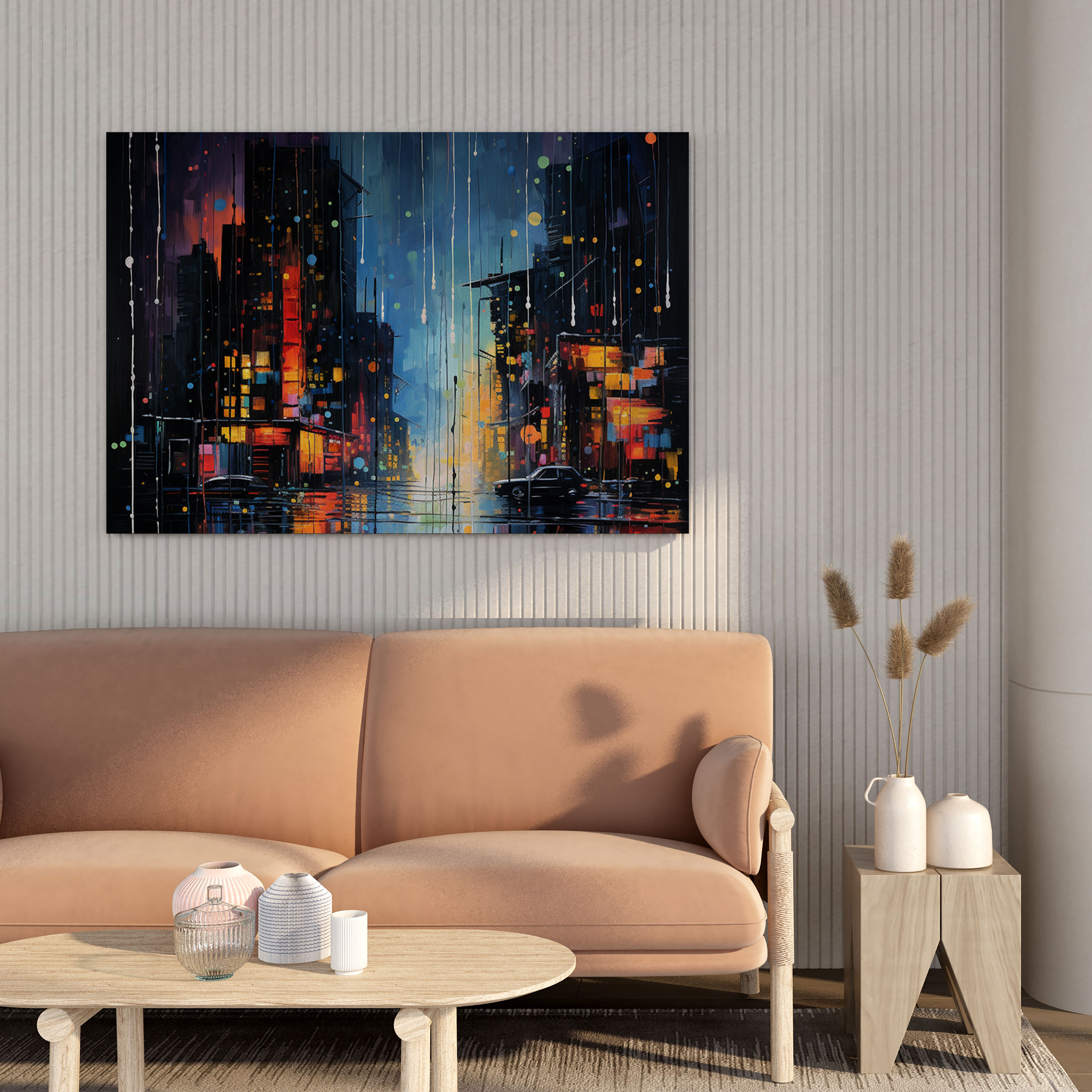 Rain Canvas Print - Rain, Canvas, Rain Canvas Print, Night
