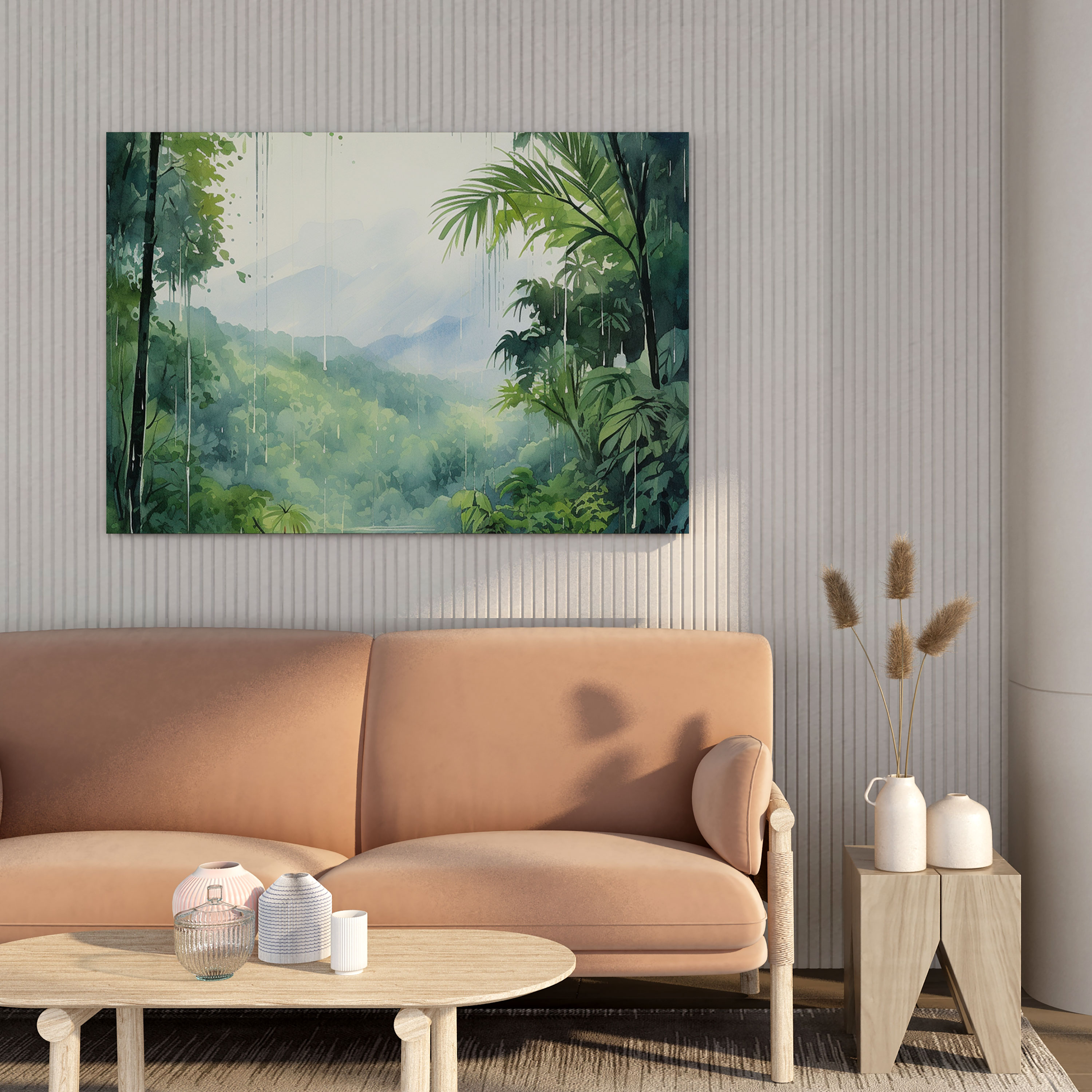 Rainforest Wall Art - Rain, Canvas Print, Rainforest, Wall Decoration