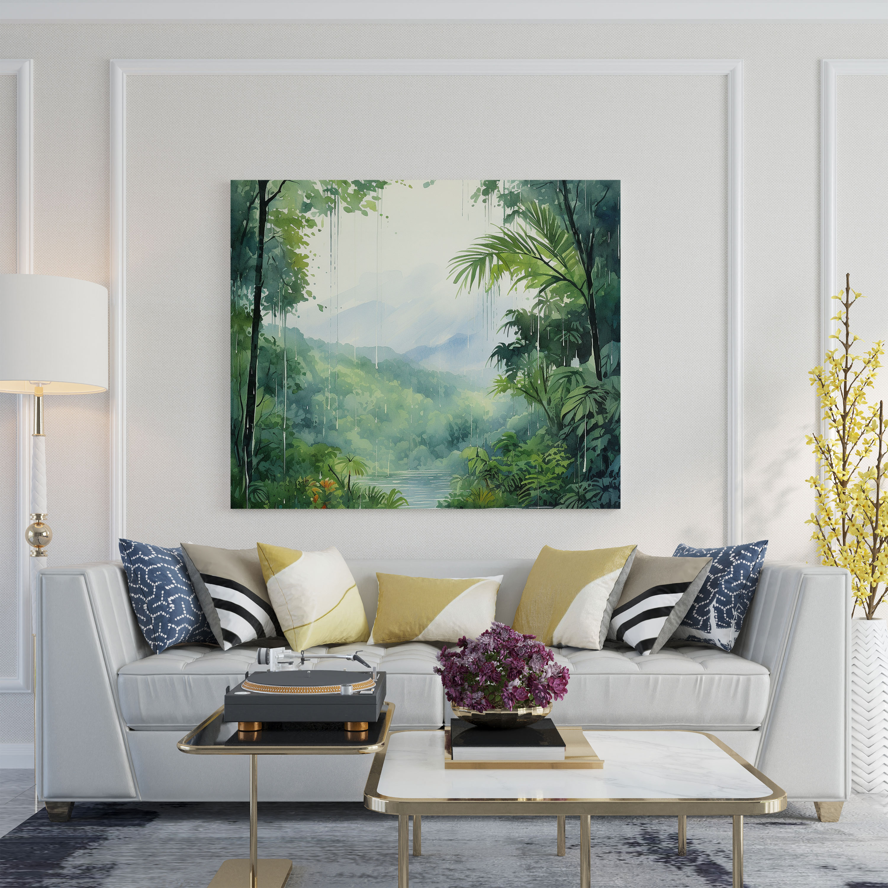 Rainforest Wall Art - Rain, Canvas Print, Rainforest, Wall Decoration