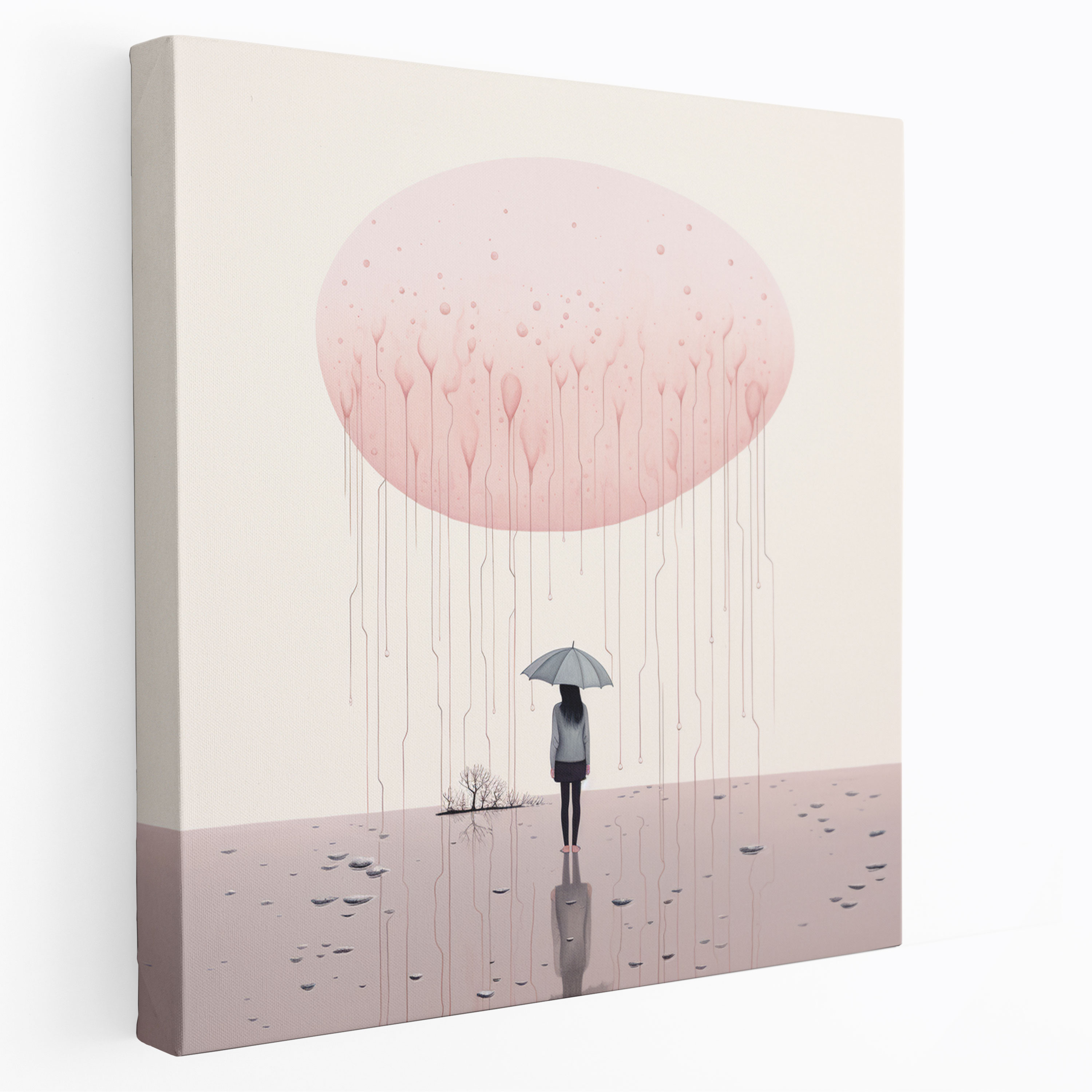 Rainy Days Canvas Print - Rain, Canvas Wall Art, Tranquil, Wall Decoration