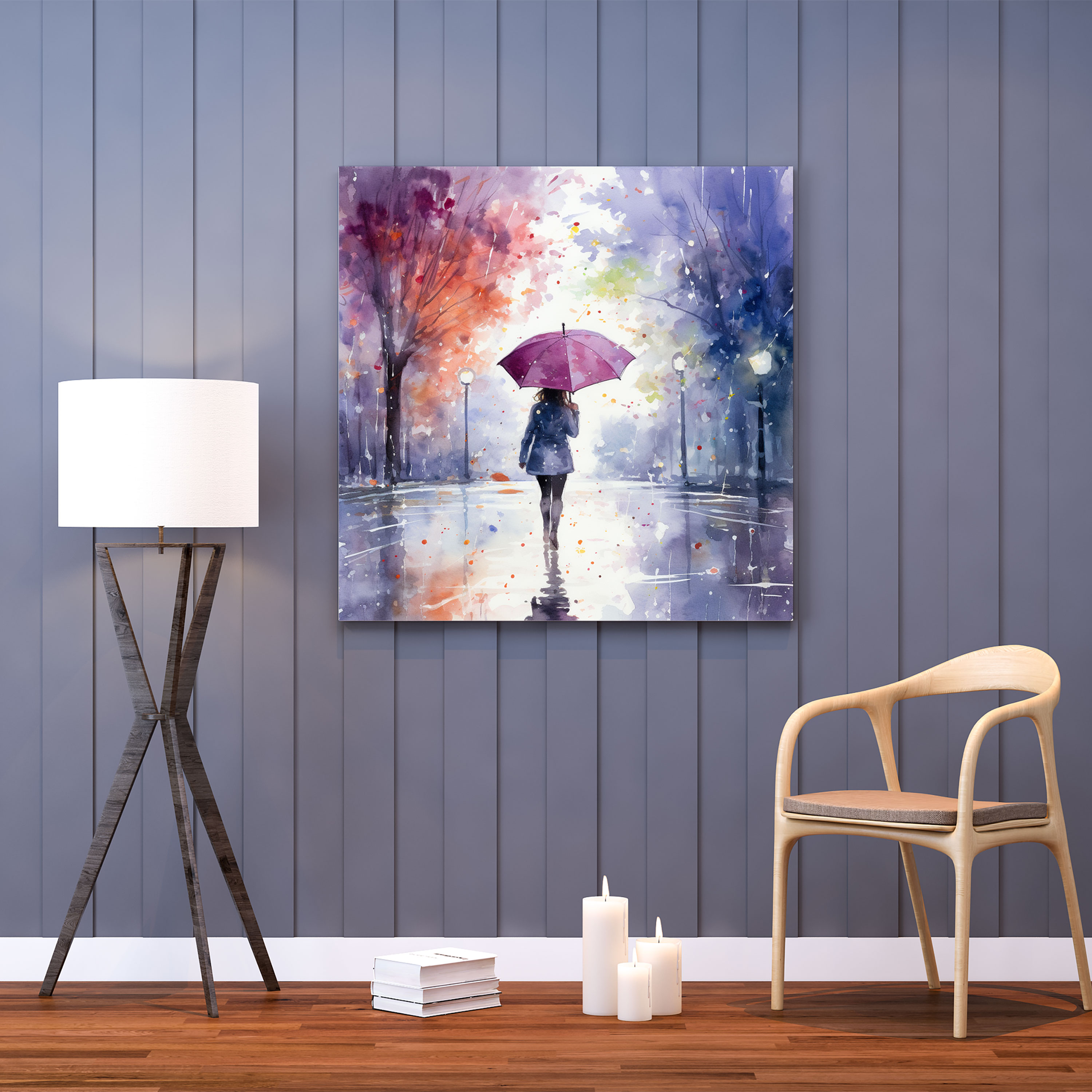 Rainy Day Canvas Print - Rain, Canvas Print, Colors, Wall Art
