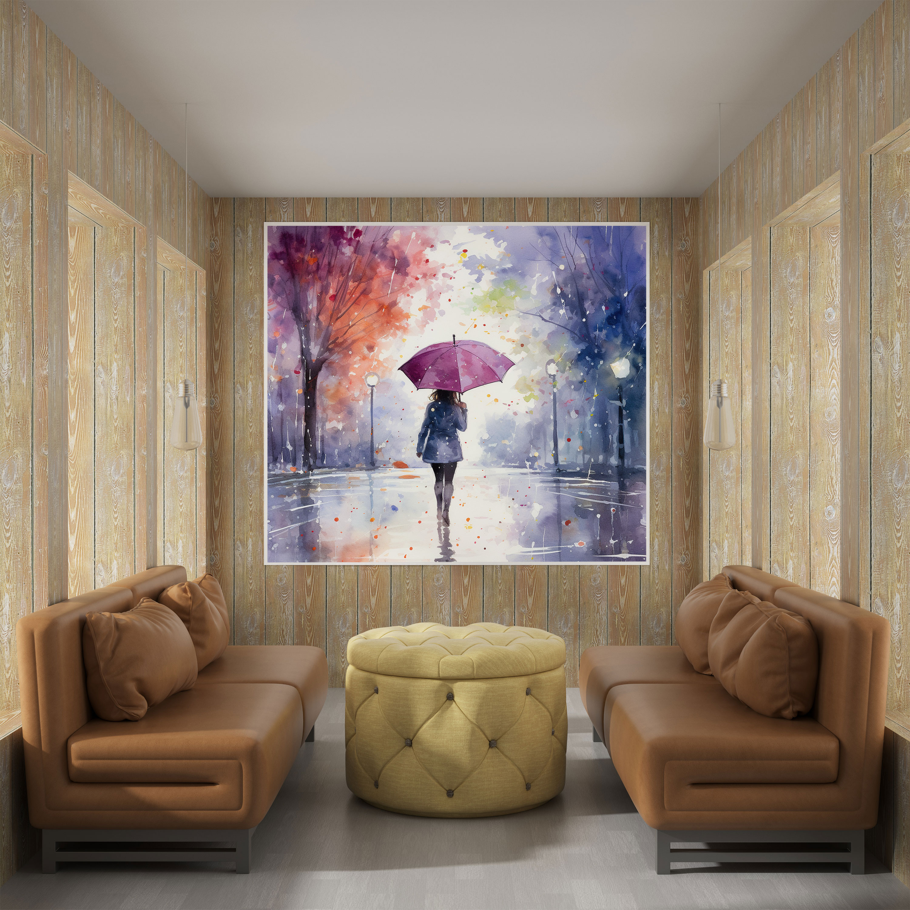 Rainy Day Canvas Print - Rain, Canvas Print, Colors, Wall Art
