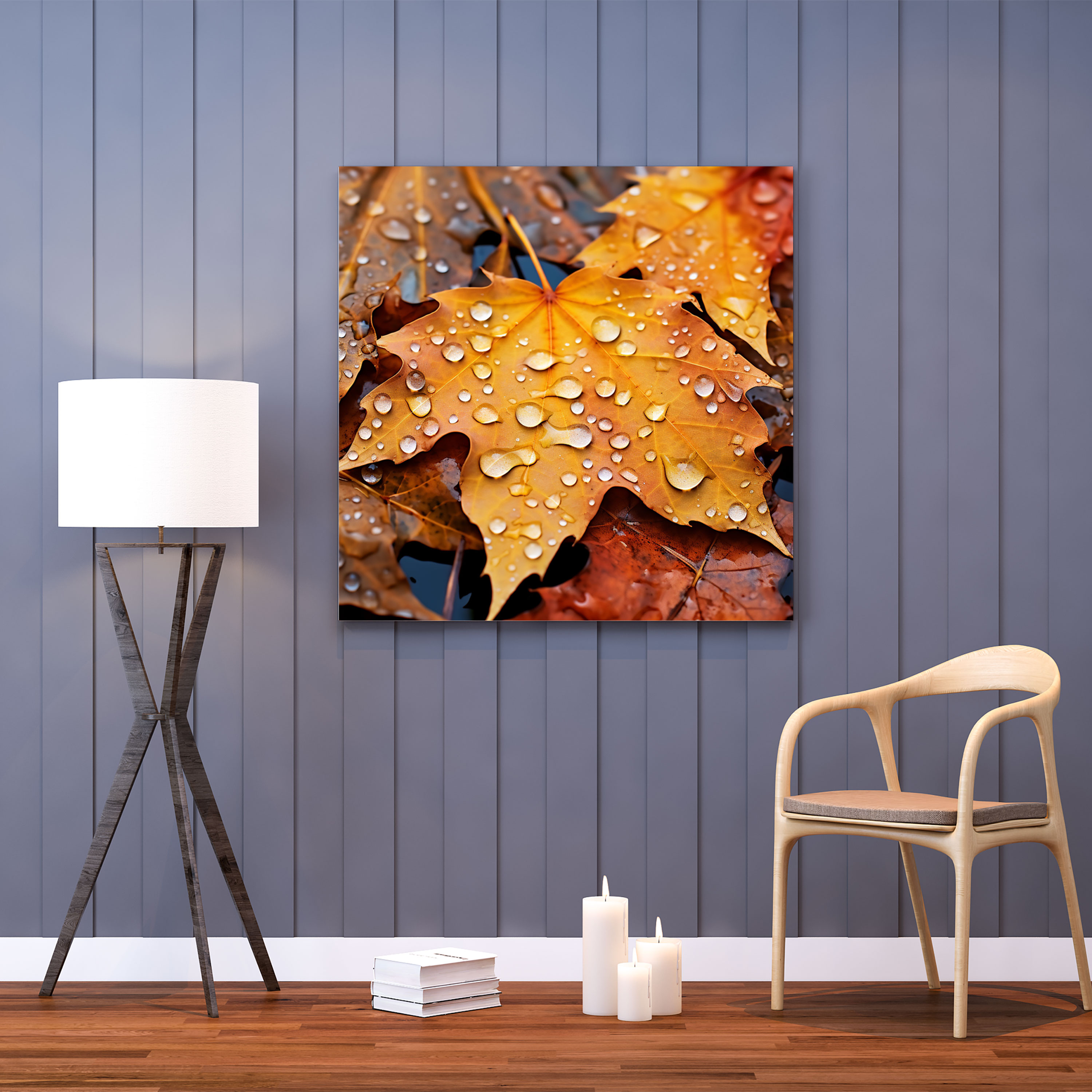Autumn Rainfall Canvas Print - Rain, Rain, Home Decoration, Canvas Print