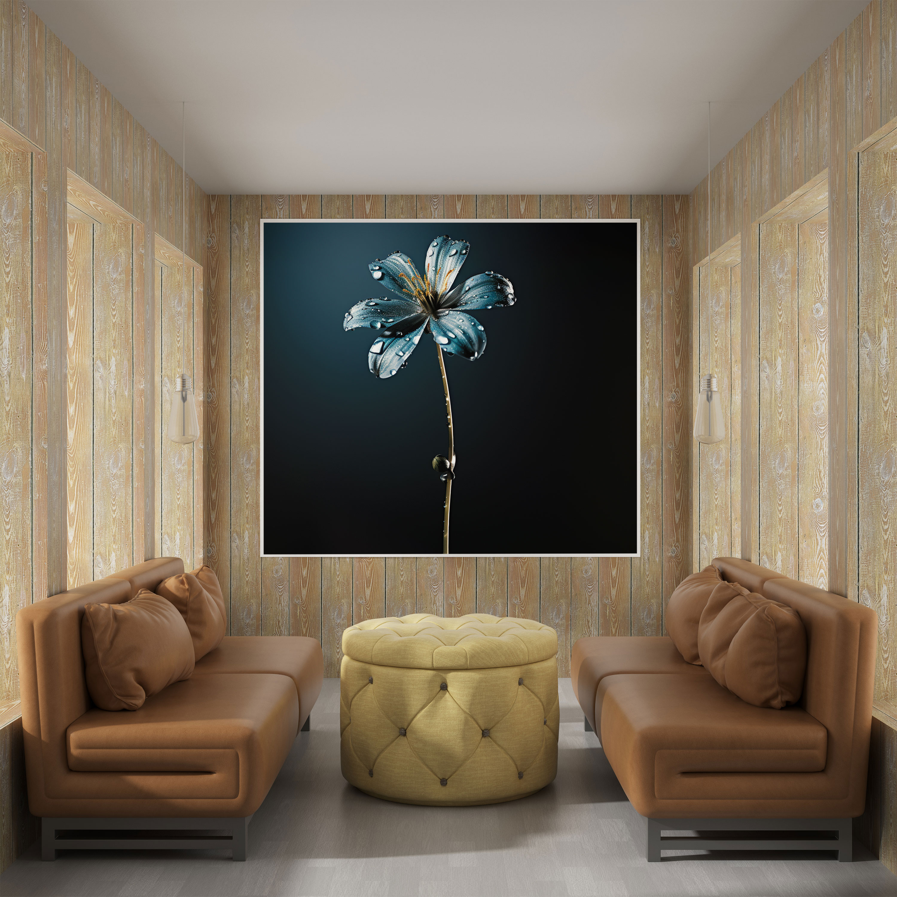 Simple Elegance Canvas Print - Rain, Wall Decoration, Raindrops, Canvas Print