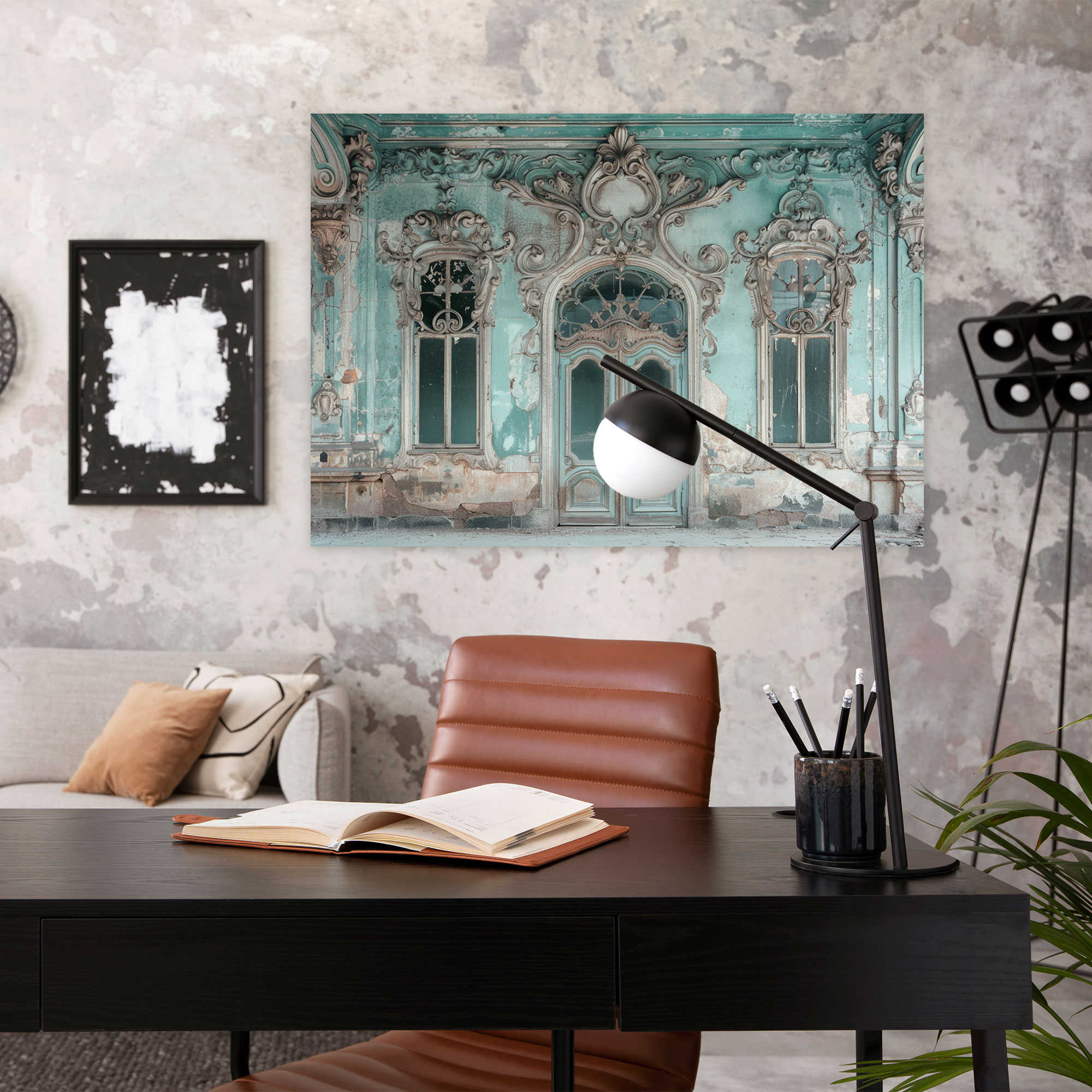 Rococo Architecture Canvas Print - Rococo, Home Decoration, Wall Art, Canvas Wall Art