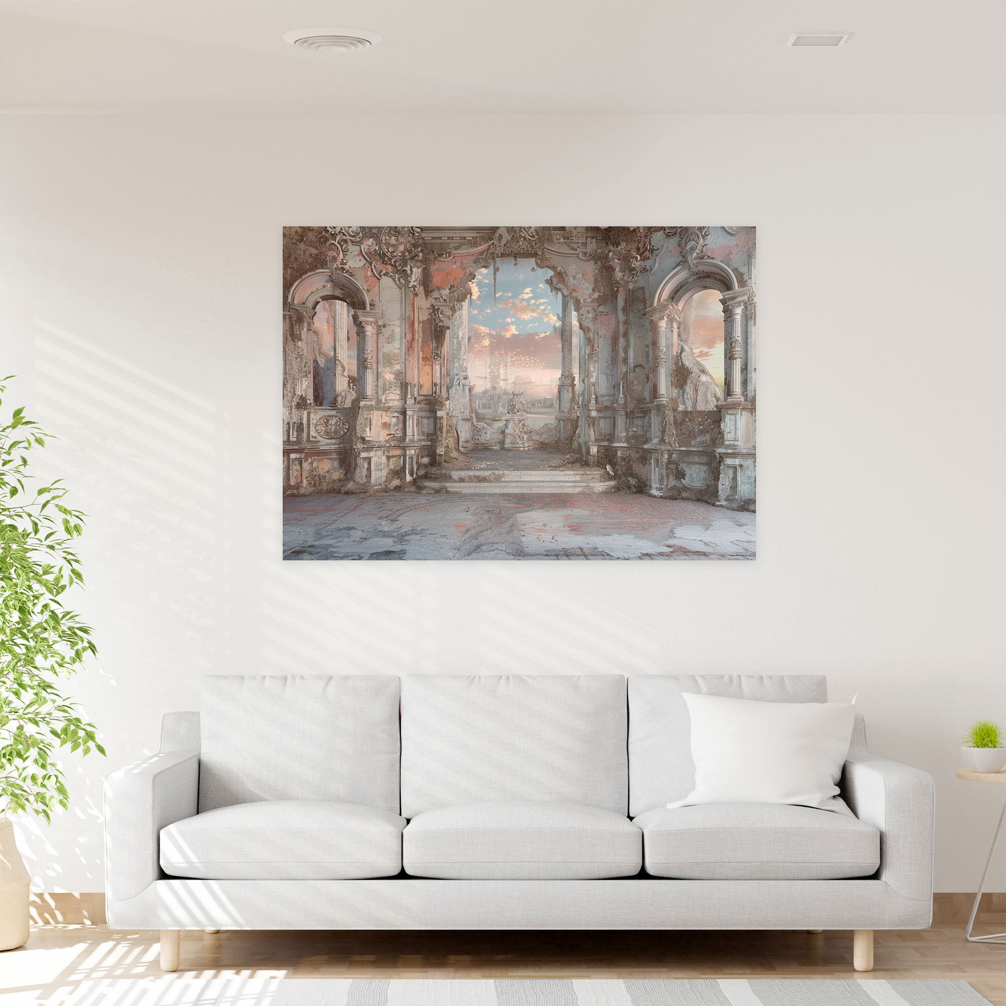 Rococo Landscape Canvas Print - Rococo, Canvas, Wall Art, Wall Decoration
