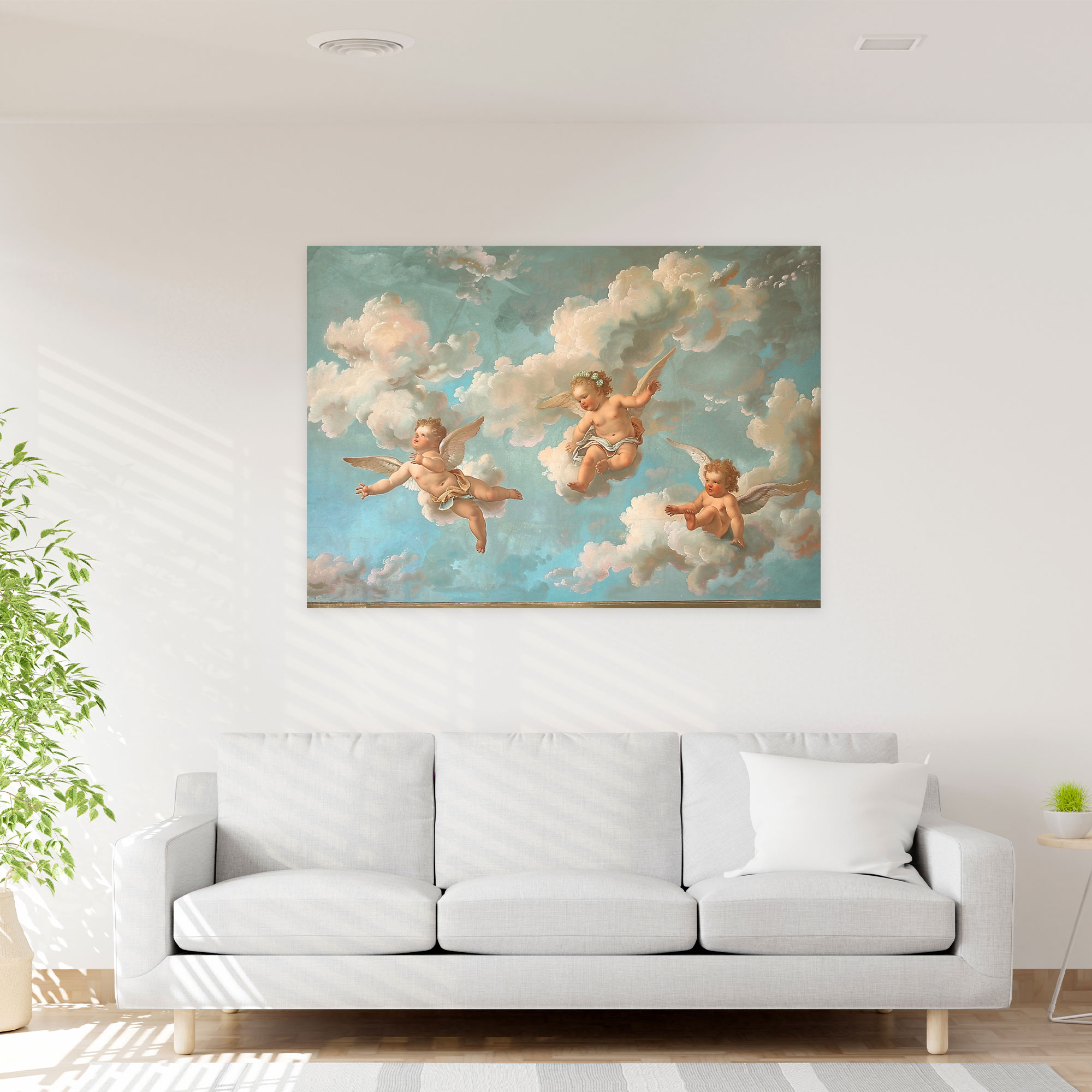 Rococo Style Painting Canvas Print - Rococo, Canvas Wall Art, Wall Decoration, Canvas Print