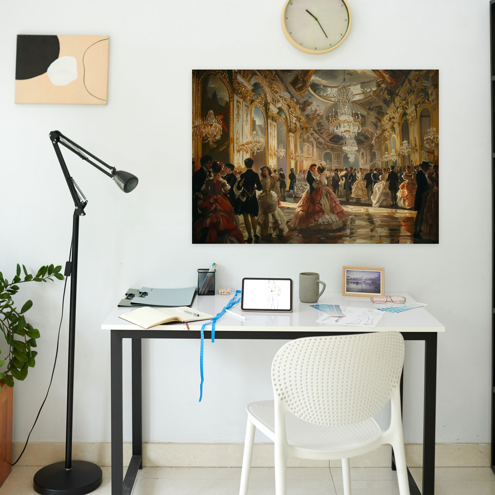 Rococo Style Painting Canvas Print - Rococo, Rococo Style Painting, Canvas Print, Canvas Wall Art