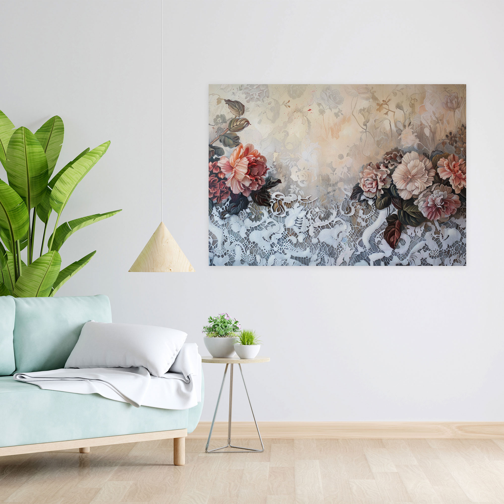 Rococo Style Painting Wall Decoration - Rococo, Rococo Style Painting, Home Decoration, Canvas Wall Art