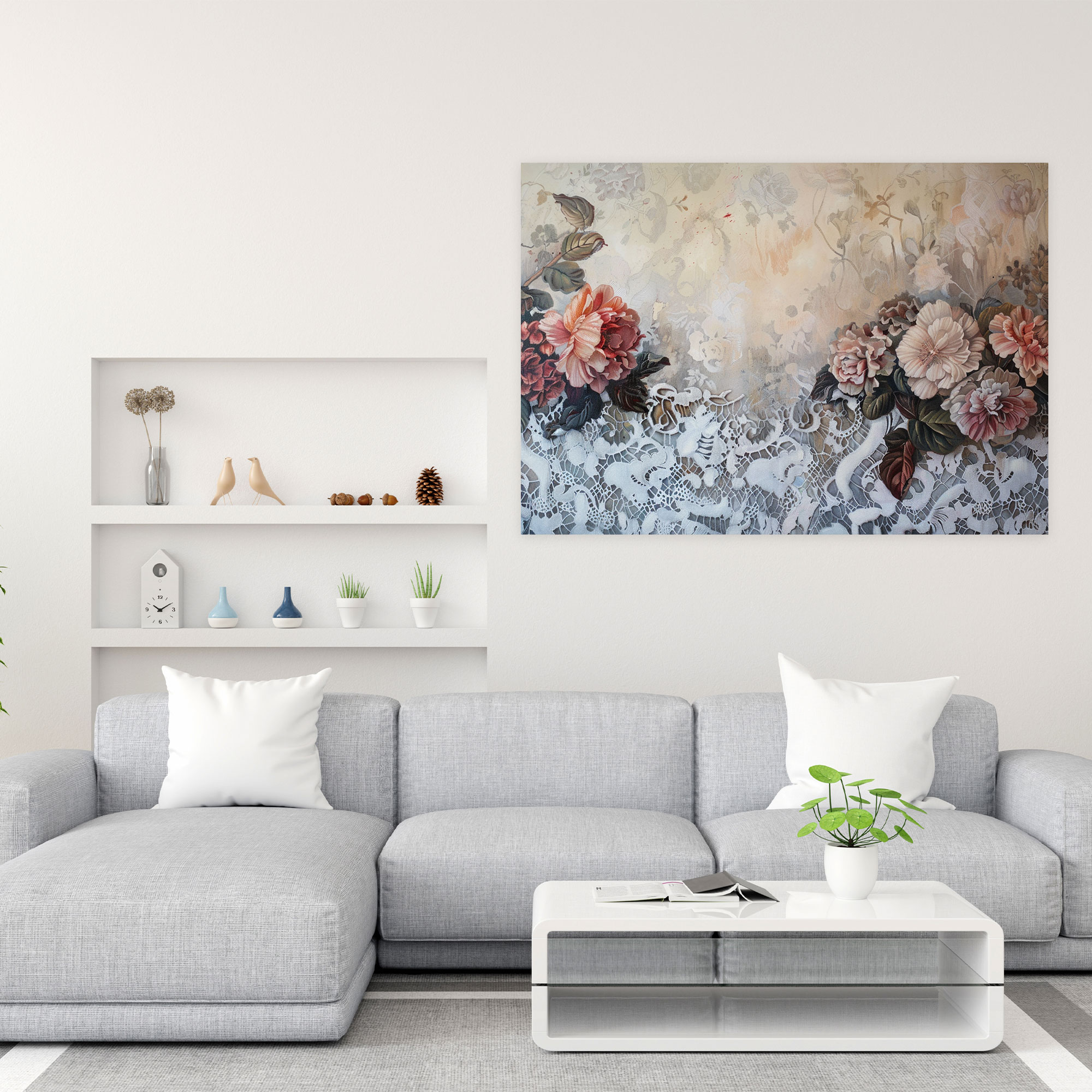Rococo Style Painting Wall Decoration - Rococo, Rococo Style Painting, Home Decoration, Canvas Wall Art