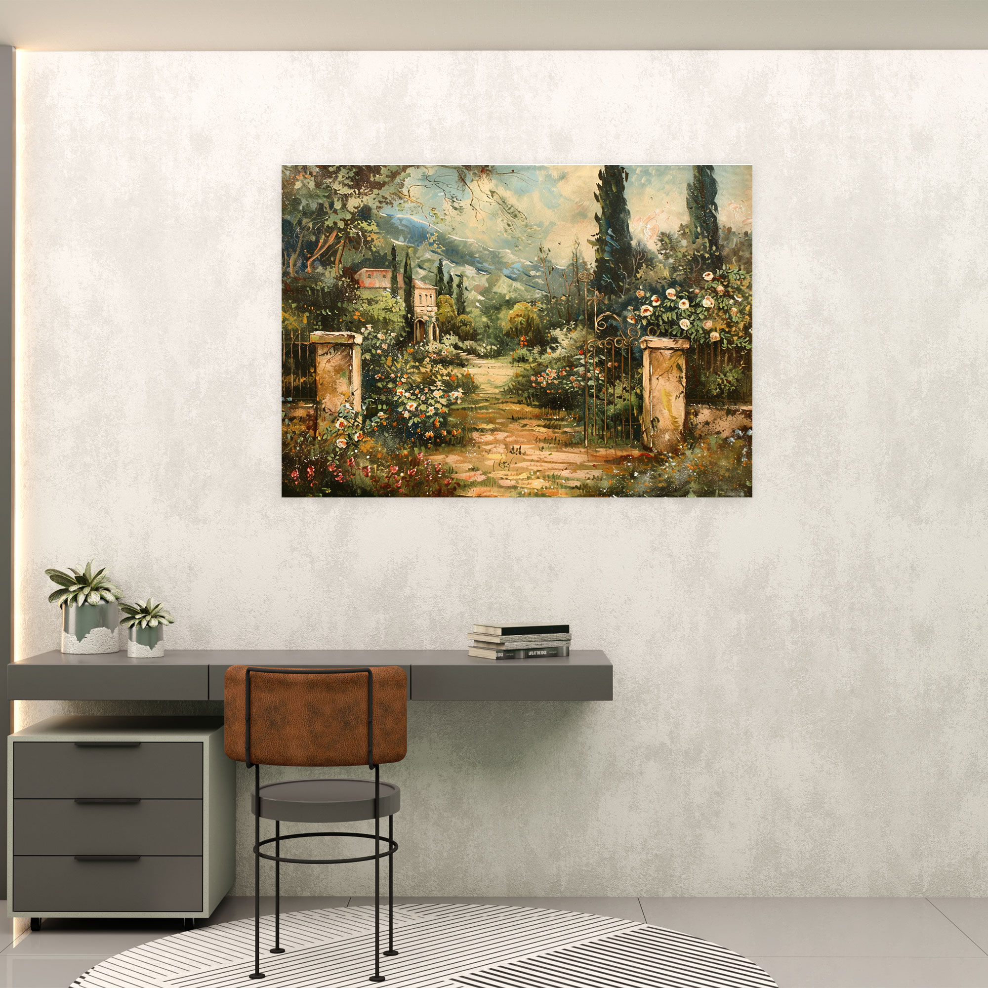 Rococo Style Painting Canvas Print - Rococo, Wall Decoration, Canvas, Rococo Style Painting