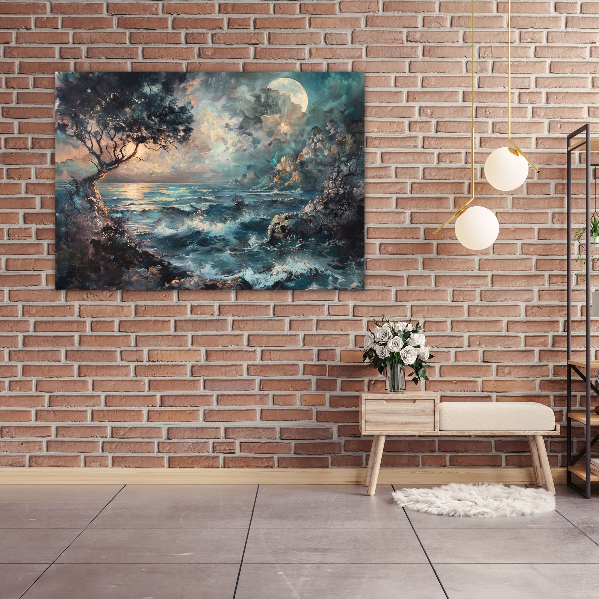 Rococo Style Painting Wall Decoration - Rococo, Home Decoration, Canvas Wall Art, Canvas Print