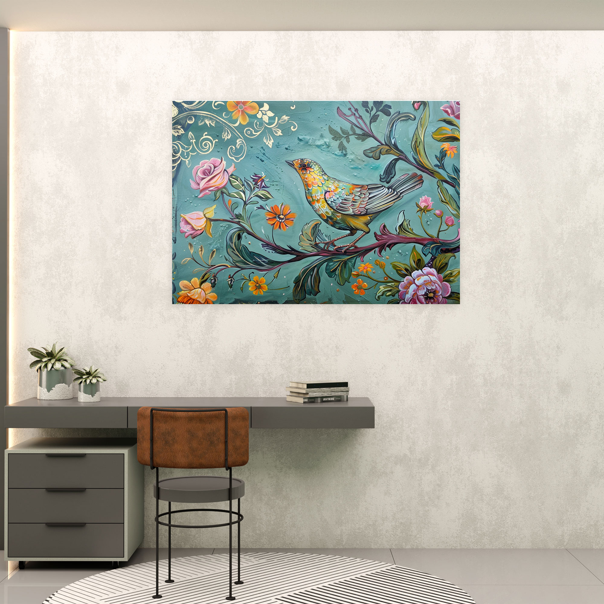 Rococo Style Painting Canvas Print - Rococo, Rococo Style Painting, Wall Art, Home Decoration