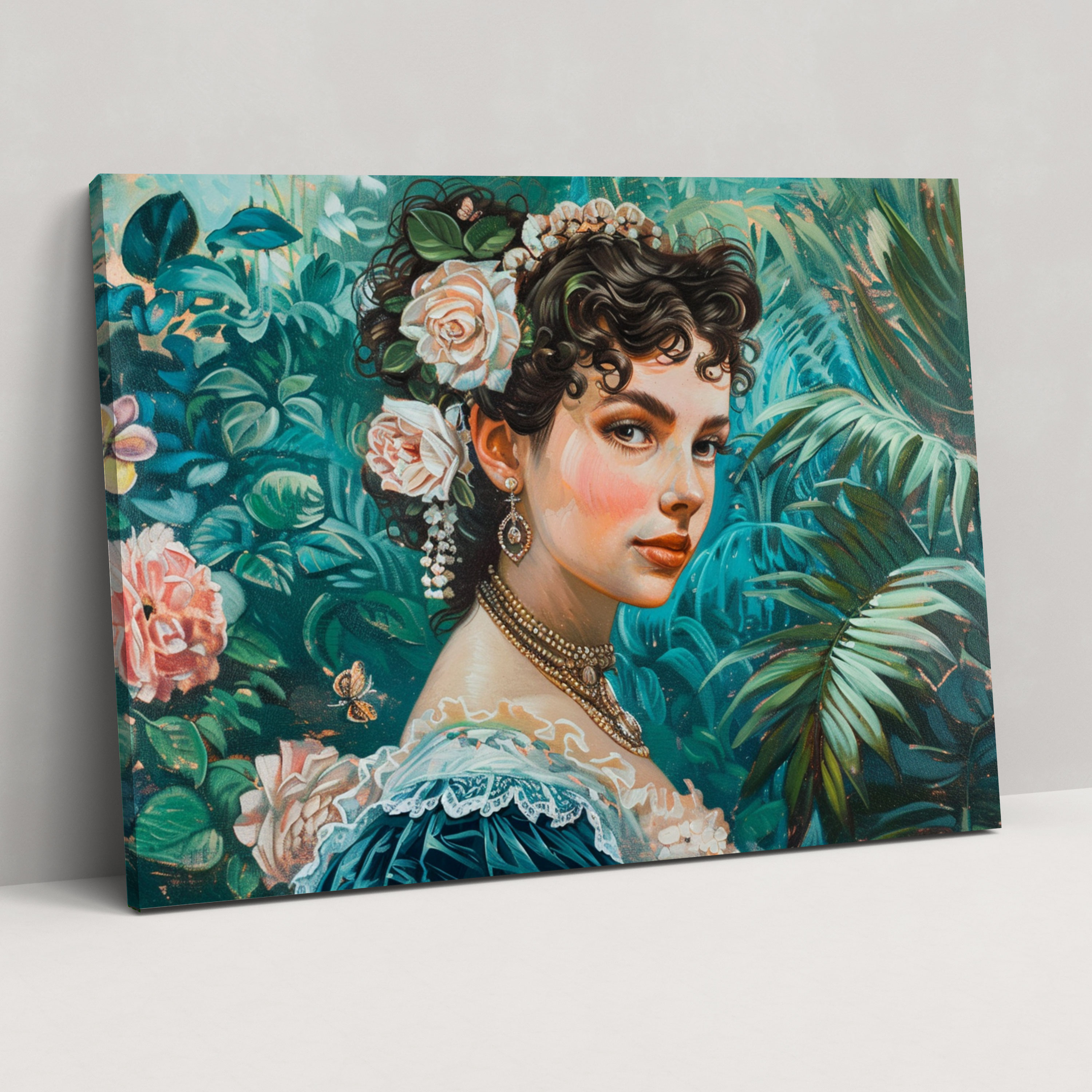 Rococo Style Painting Canvas Print - Rococo, Rococo Style Painting, Canvas Wall Art, Home Decoration