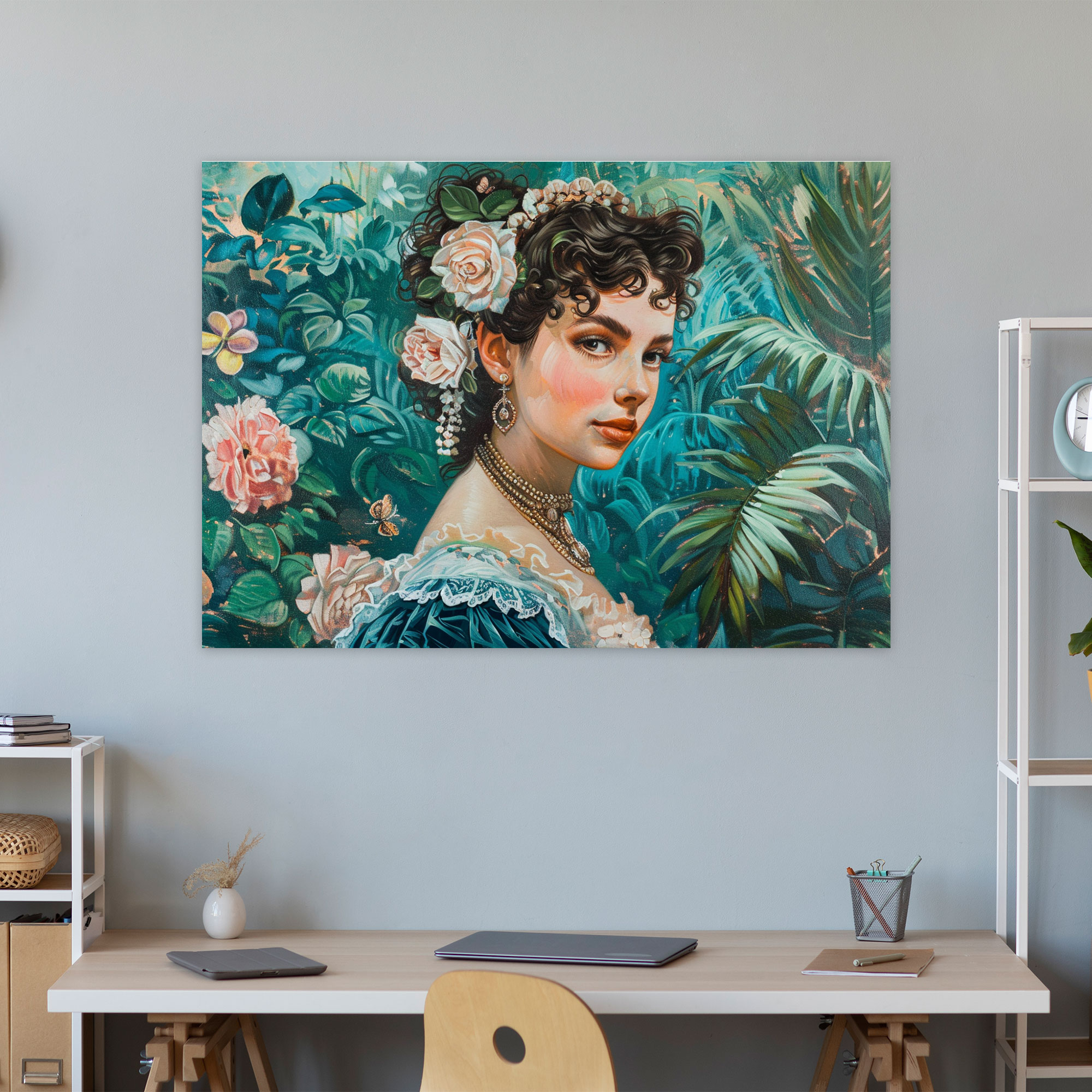 Rococo Style Painting Canvas Print - Rococo, Rococo Style Painting, Canvas Wall Art, Home Decoration