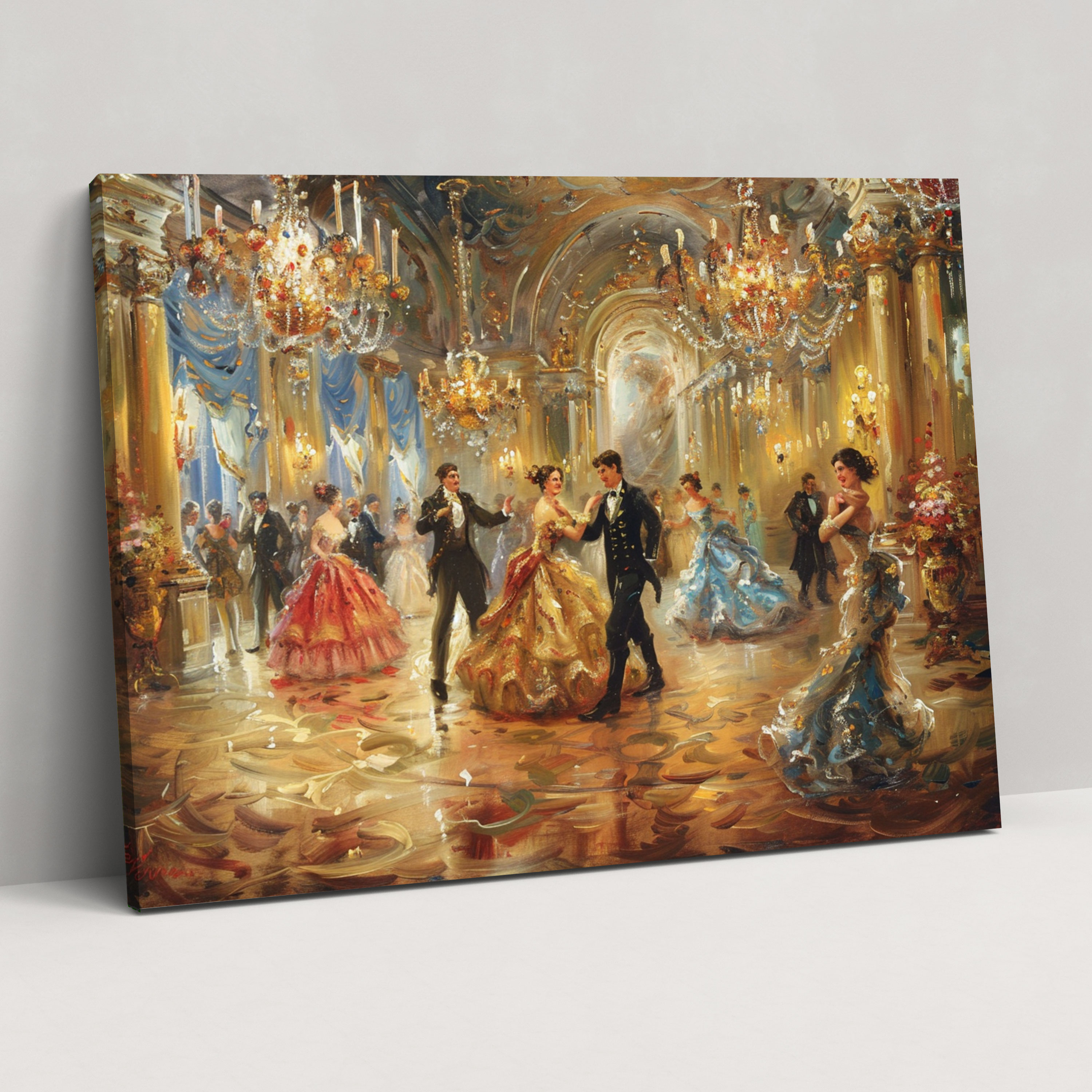 Rococo Style Painting Wall Art - Rococo, Rococo Style Painting, Home Decoration, Canvas Wall Art