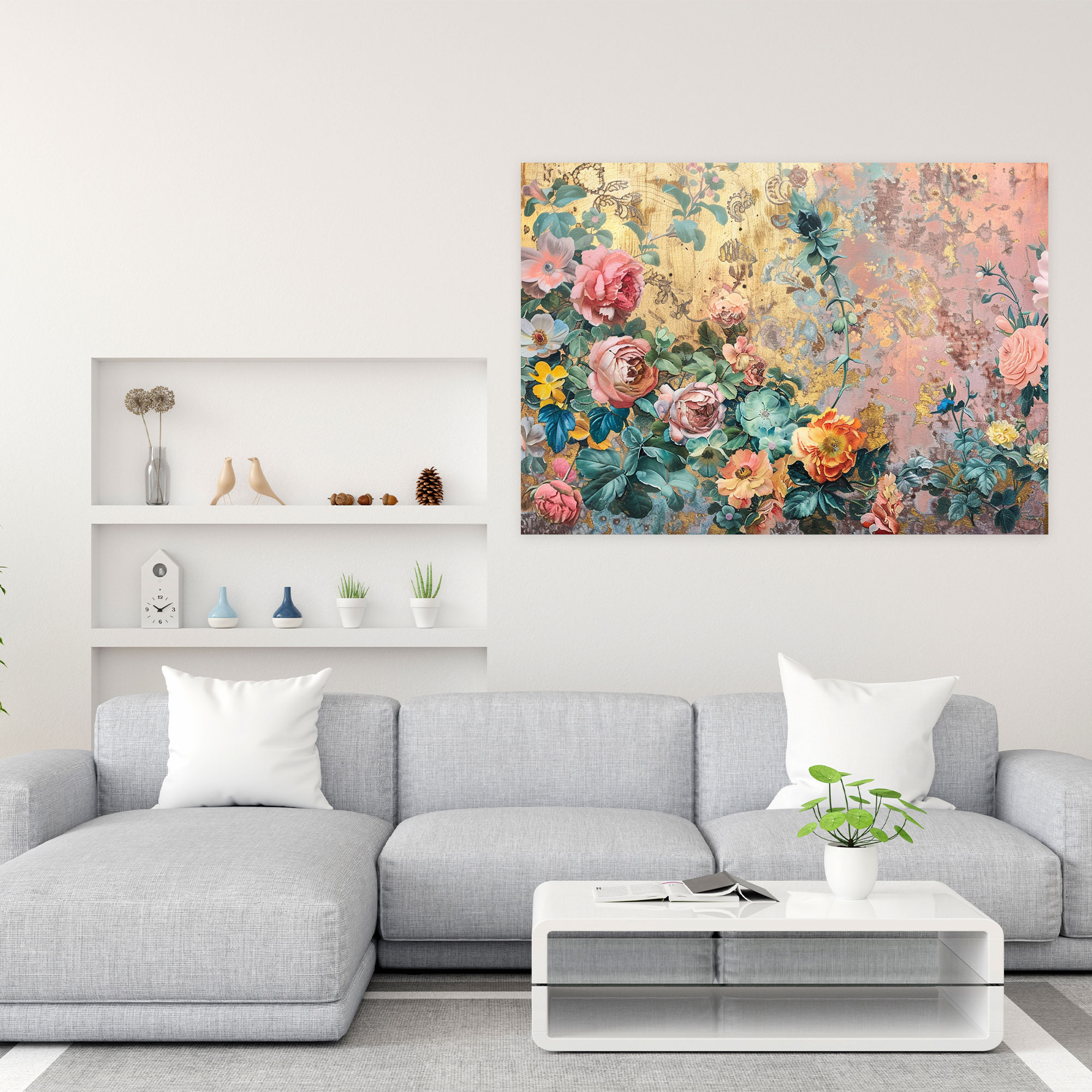 Rococo Style Painting Wall Decoration - Rococo, Canvas Wall Art, Rococo Style Painting, Wall Decoration