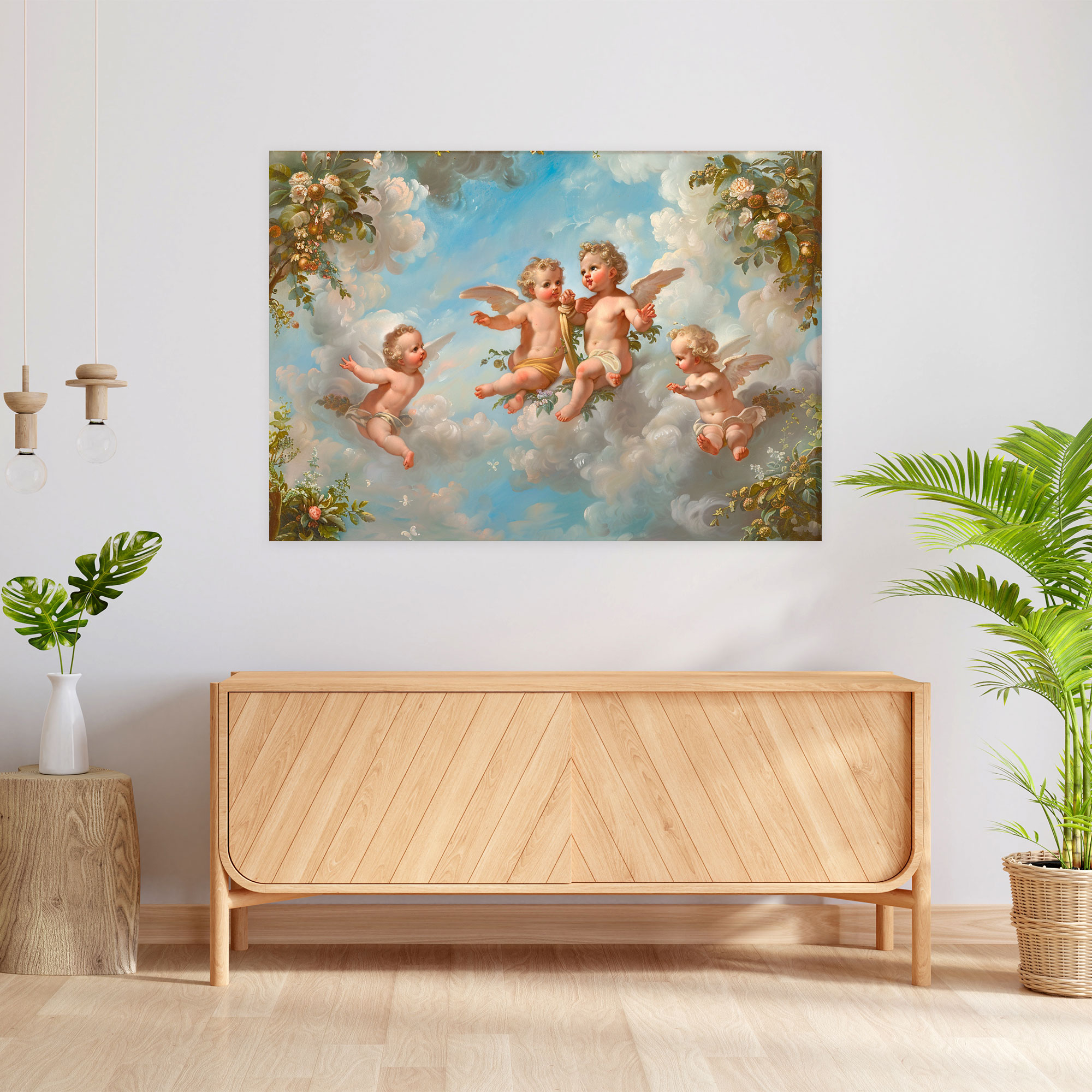 Rococo Style Painting Canvas Print - Rococo, Canvas Wall Art, Canvas Print, Wall Decoration