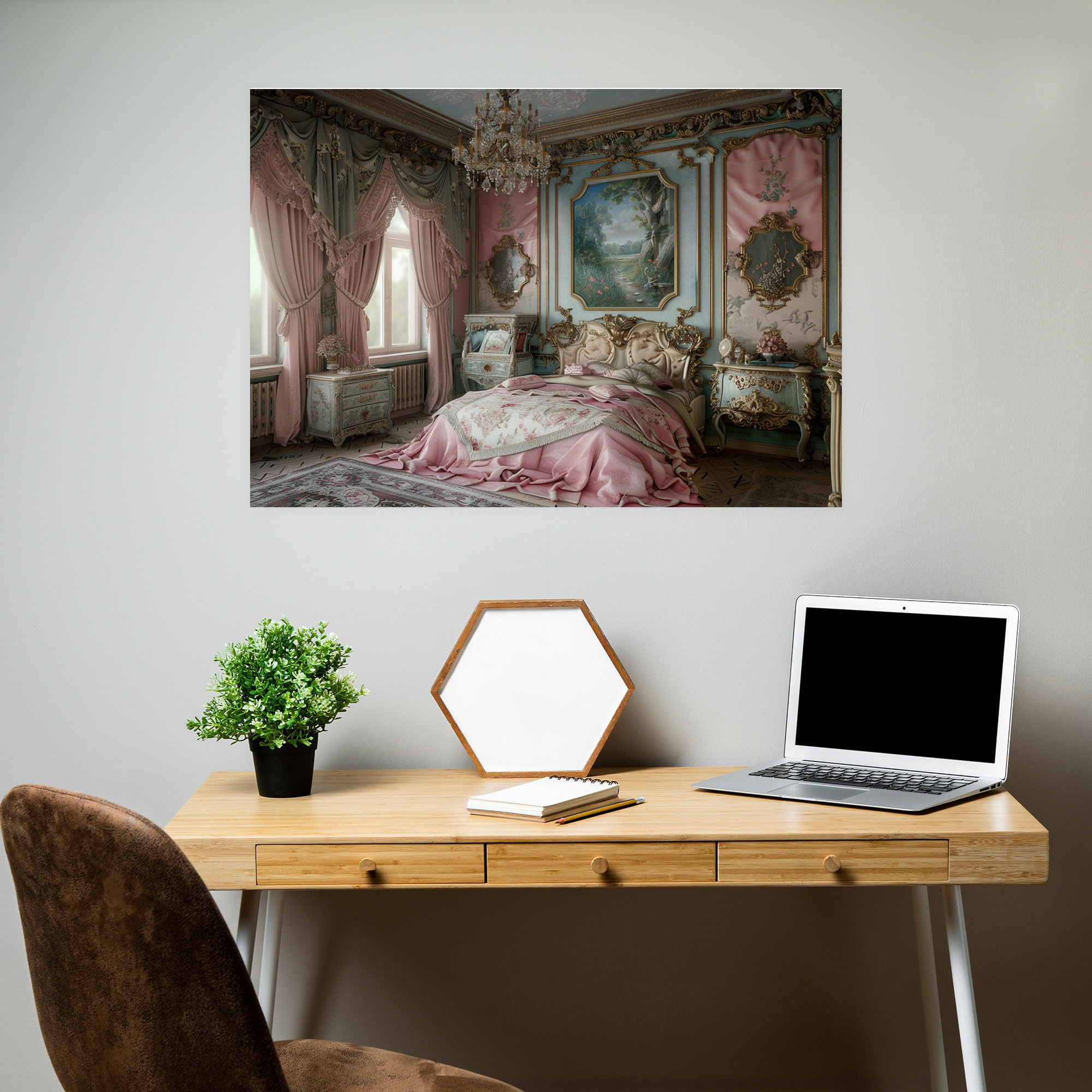 Rococo Style Painting Wall Decoration - Rococo, Home Decoration, Canvas Wall Art, Rococo Style Painting
