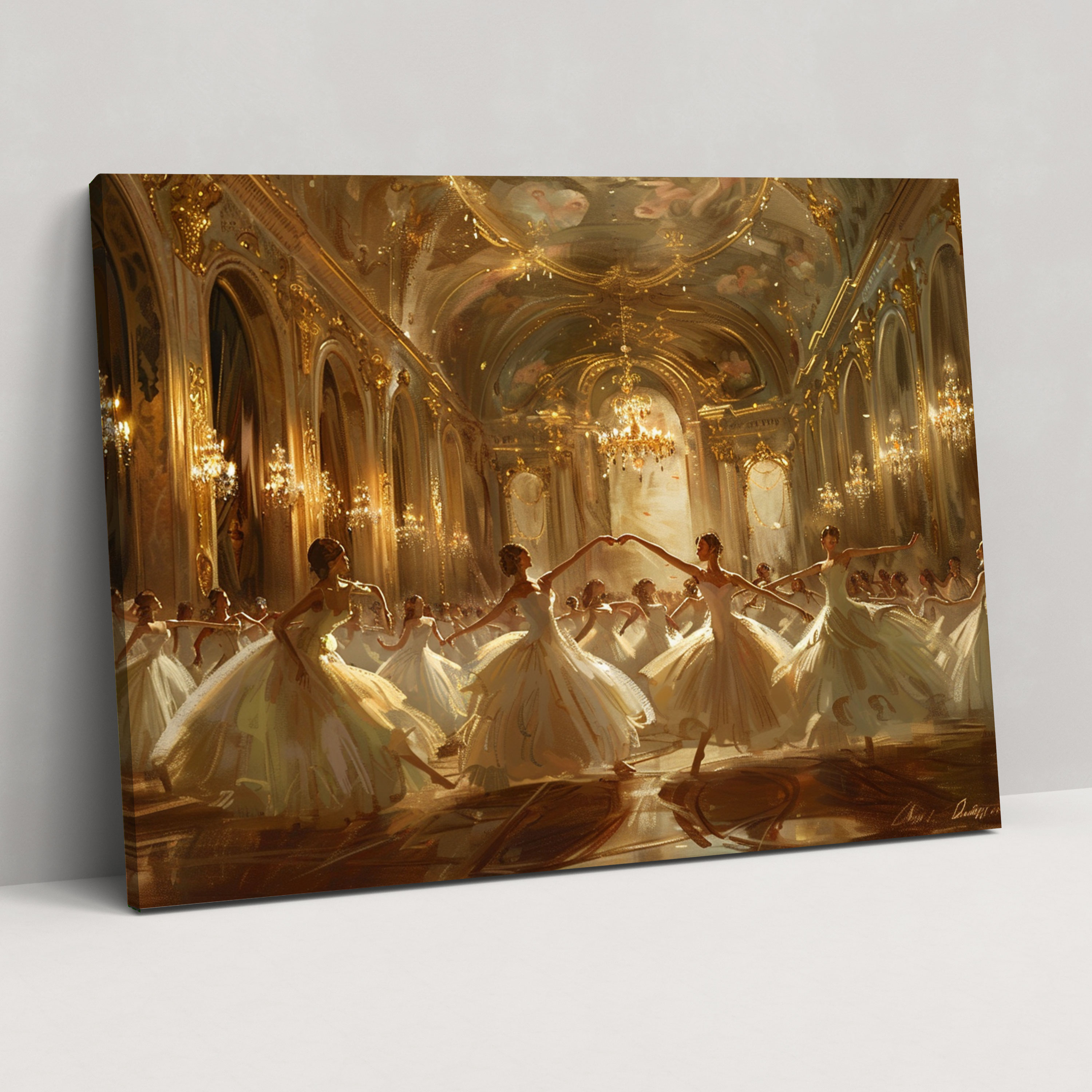 Rococo Style Painting Canvas Wall Art - Rococo, Canvas, Canvas Wall Art, Home Decoration
