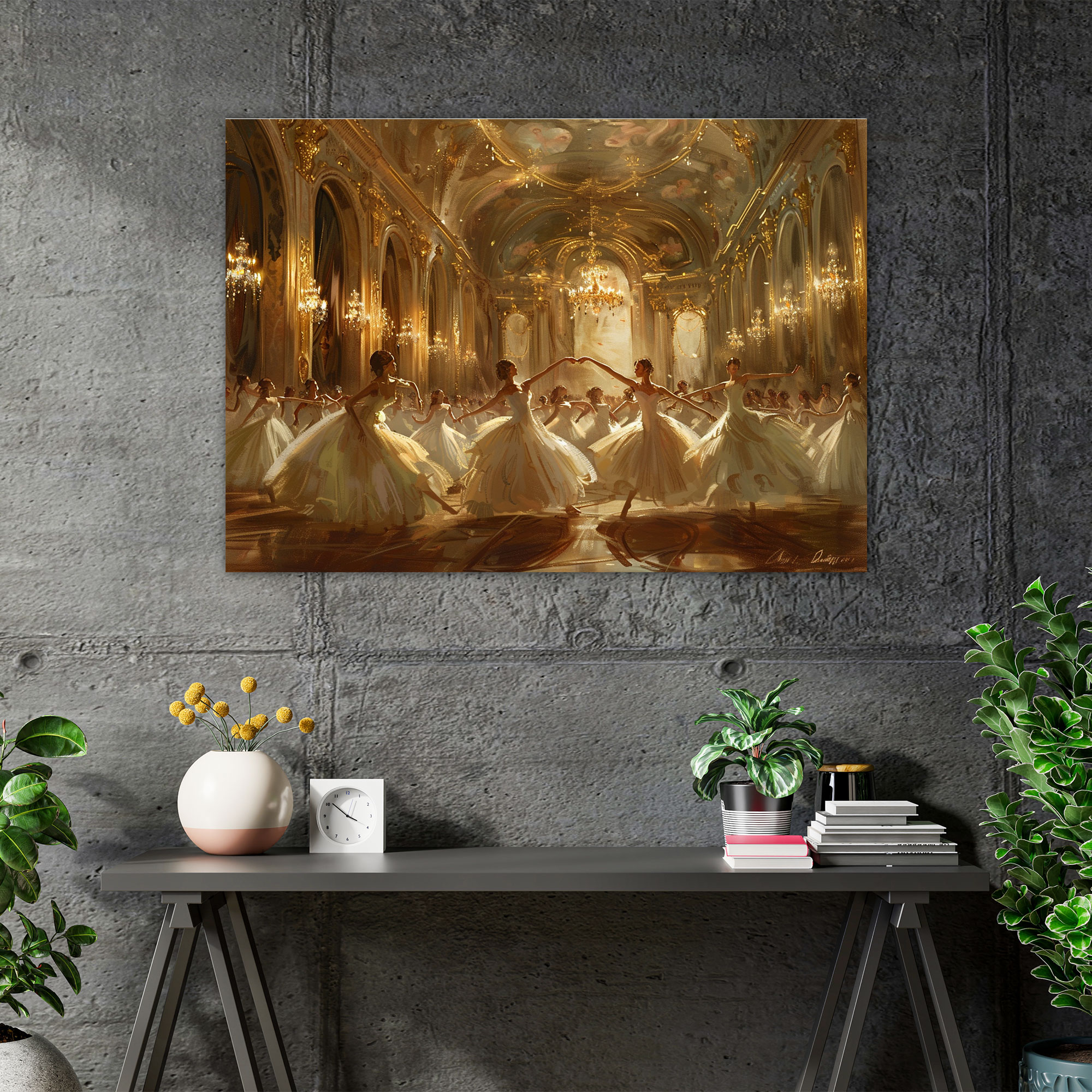 Rococo Style Painting Canvas Wall Art - Rococo, Canvas, Canvas Wall Art, Home Decoration