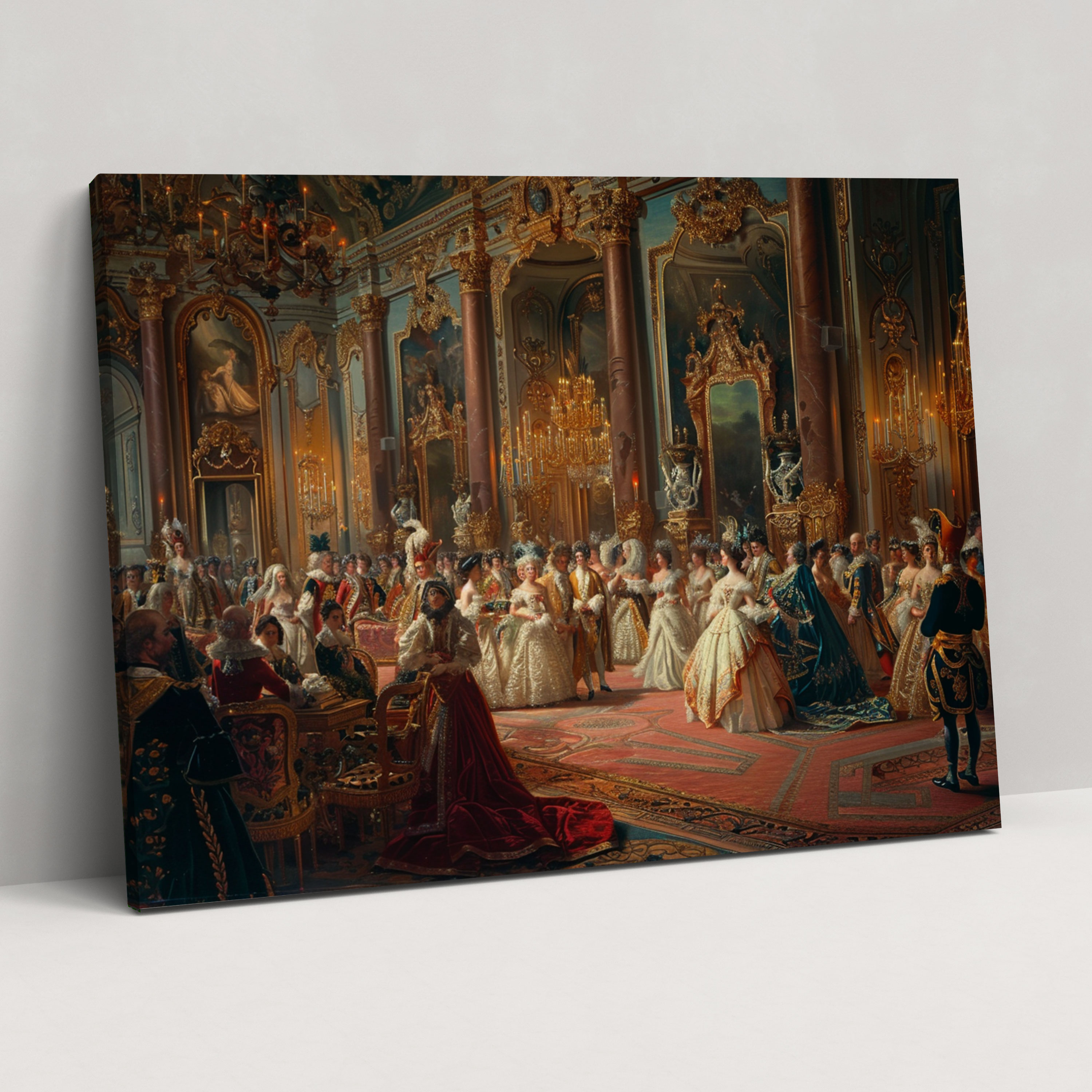 Rococo Style Painting Canvas Print - Rococo, Canvas Print, Canvas Wall Art, Rococo Style Painting